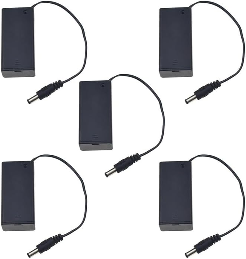 5PCS 9V Battery Holder with On/Off Switch