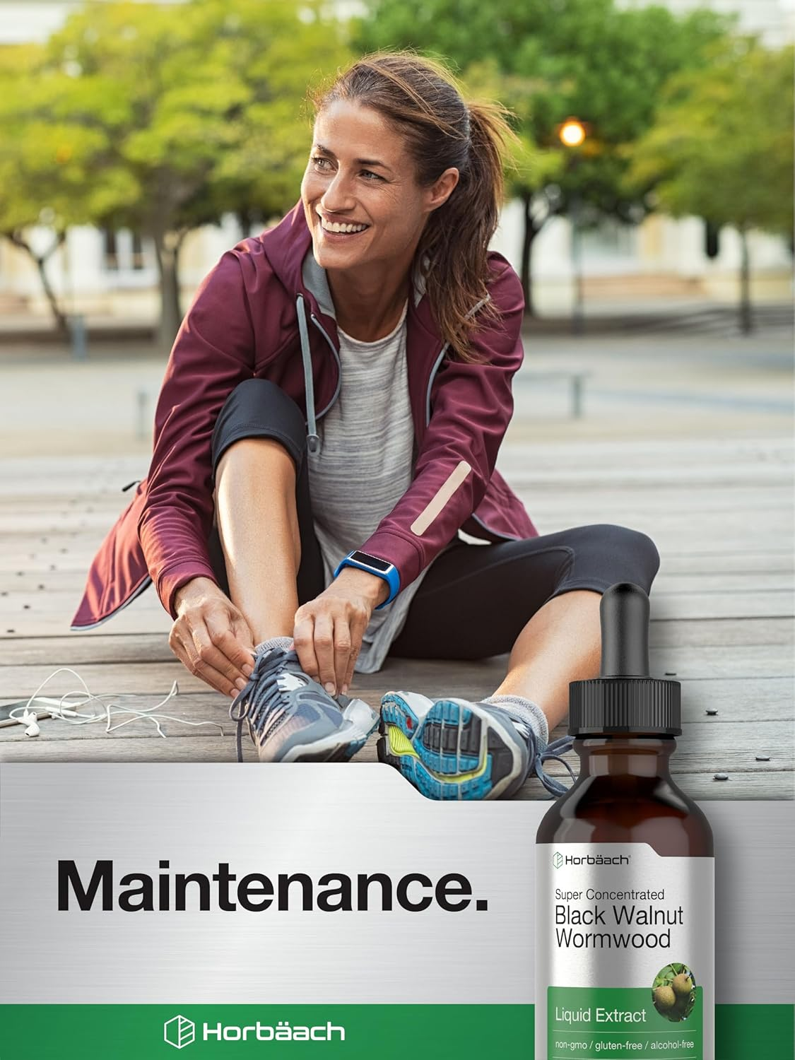 Black Walnut Wormwood Liquid Extract | 2 Fl Oz | Alcohol Free Tincture | Vegetarian, Non-Gmo & Gluten Free | by Horbaach image number 3