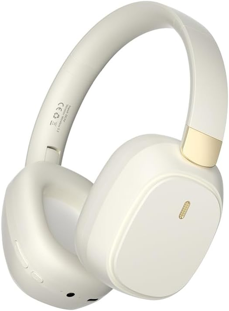 Ariv Hommey Wireless Over-Ear Bluetooth 5.3 Headphones - 20H Playback, Foldable Ultra-Light 198G Design | Built-In Mic | Dual Mode for Pc/Smartphone (Off White) image number 4
