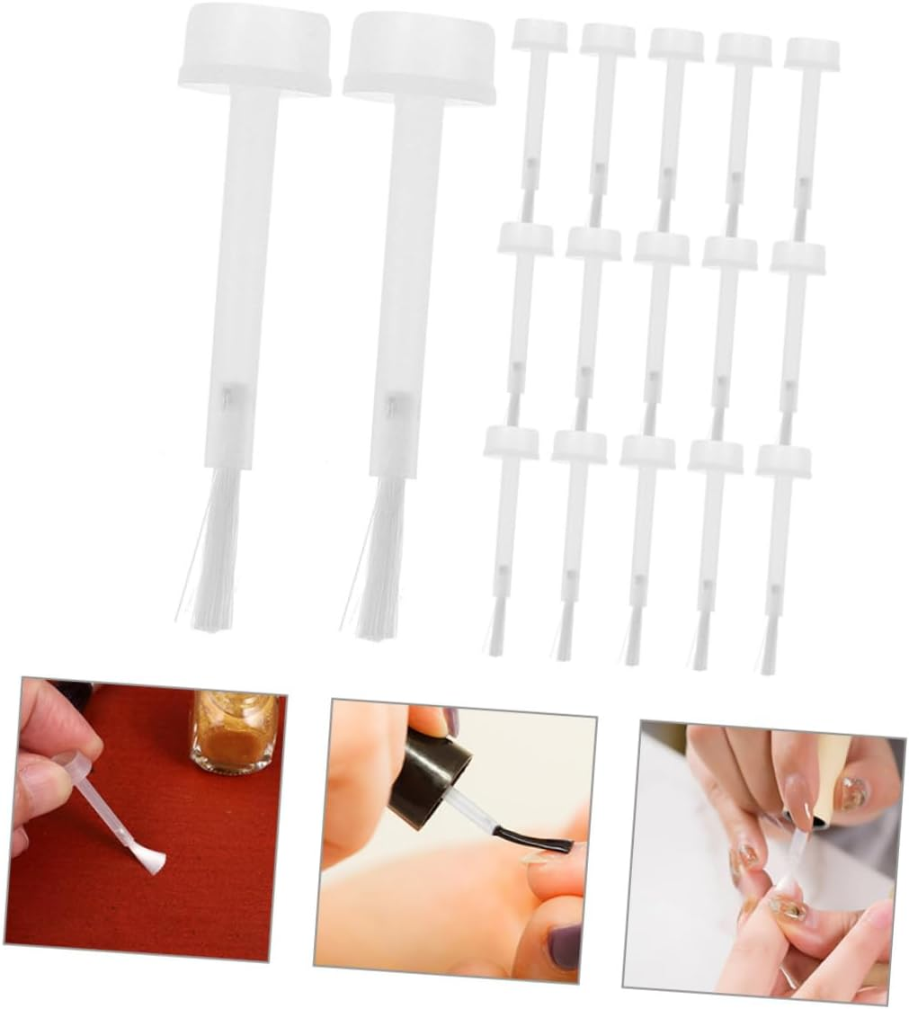 Beatifufu Replacement Nail Polish Brush Set 250Pcs Long round Brush for Nail Art Applicators and Diy Manicures image number 1