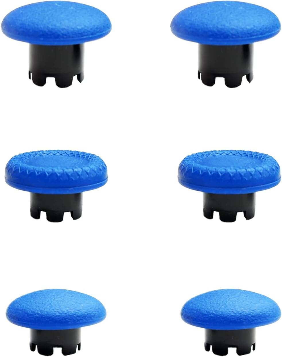 Thumbsticks for PS5 Edge Controller, Thumbsticks Paddles Replacement for PS5 Dualsense Controller, 6 in 1 Accessories Parts for PS5 Dualsense Edge Controller Analog Joystick Repair Kit (Blue)