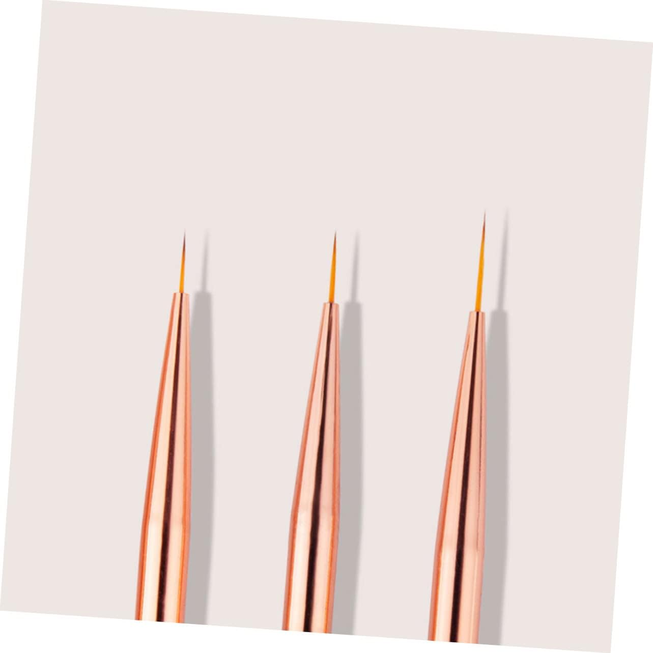 IWOWHERO Nail Art Line Pen Set of 3 Professional Nail Tools for Home and Salon Use image number 1