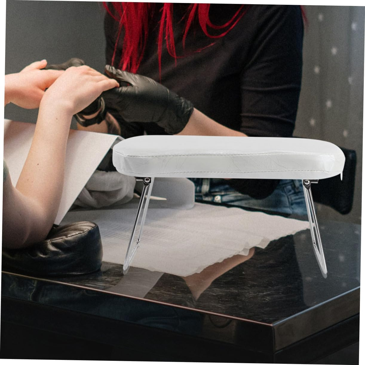 FOMIYES Nail Arm Rest Cushion Hand Rest Pillow for Manicure White Nail Salon Accessory image number 6