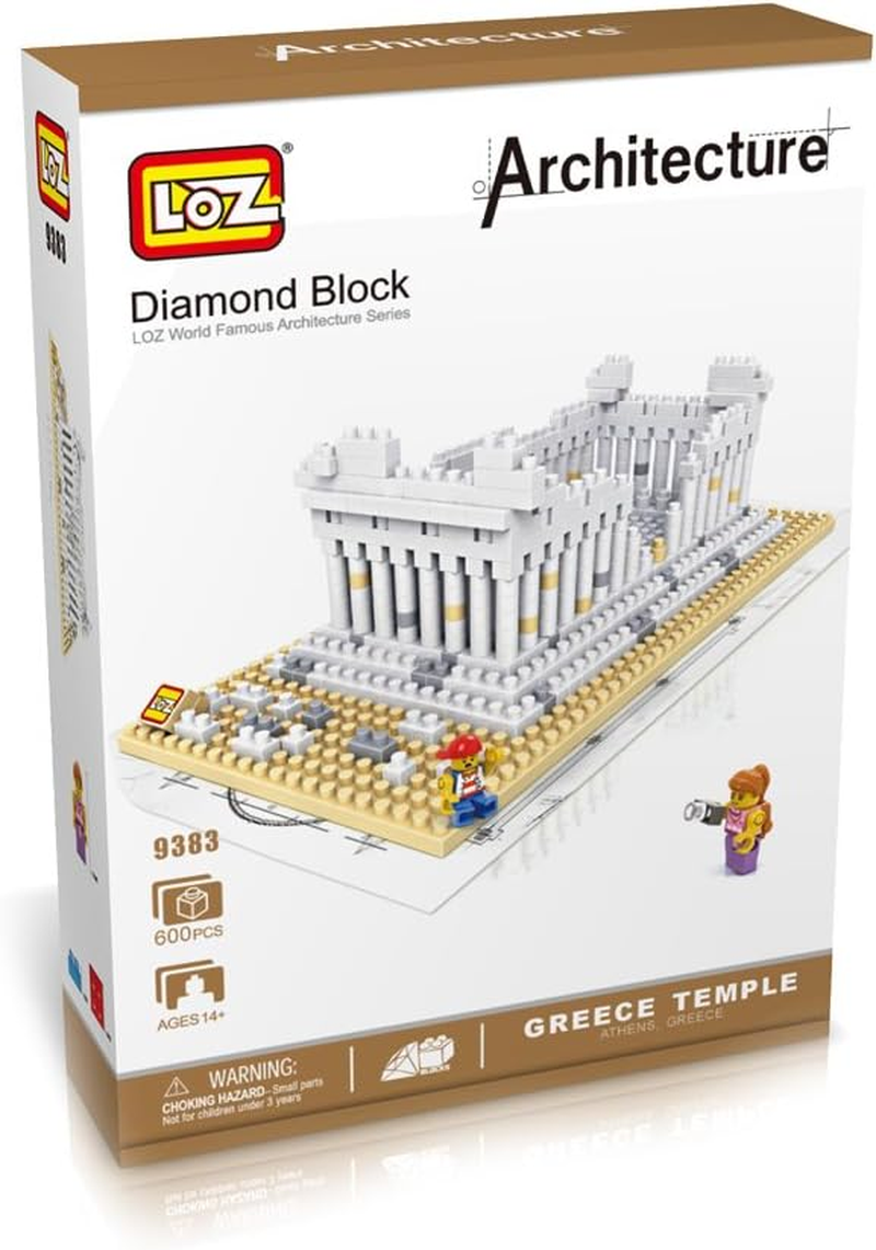 LOZ Building & Construction 9383 Greece Temple Building Blocks (600 Piece)