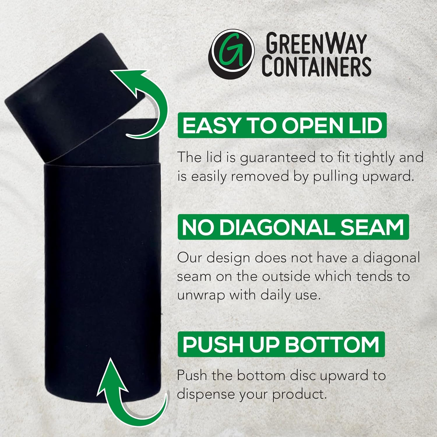 Greenway 2.5Oz / 70G Kraft Paperboard Deodorant Tubes with Lids - 25 Pack Solid Perfume Refillable DIY Cosmetic Containers - Deodorant Containers Lotion Tubes Empty Holder Kraft - White image number 6