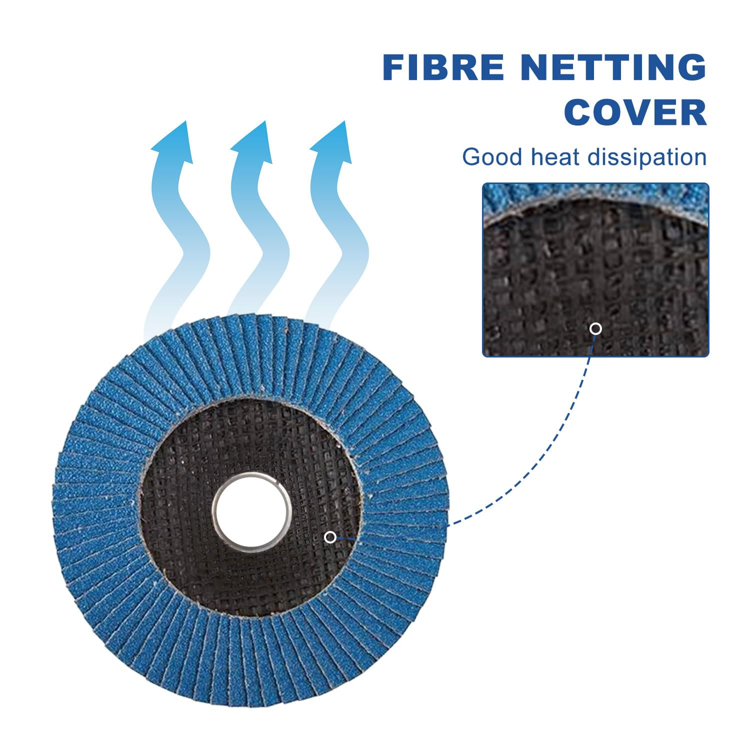 TOPEX 125Mm Zirconia Flap Disc, 10 Pack - Professional Grade Sanding Wheels with 22.23MM Bore, Ideal for Metal Grinding, Polishing, and Deburring. Quality Abrasive Discs for Precision Work.