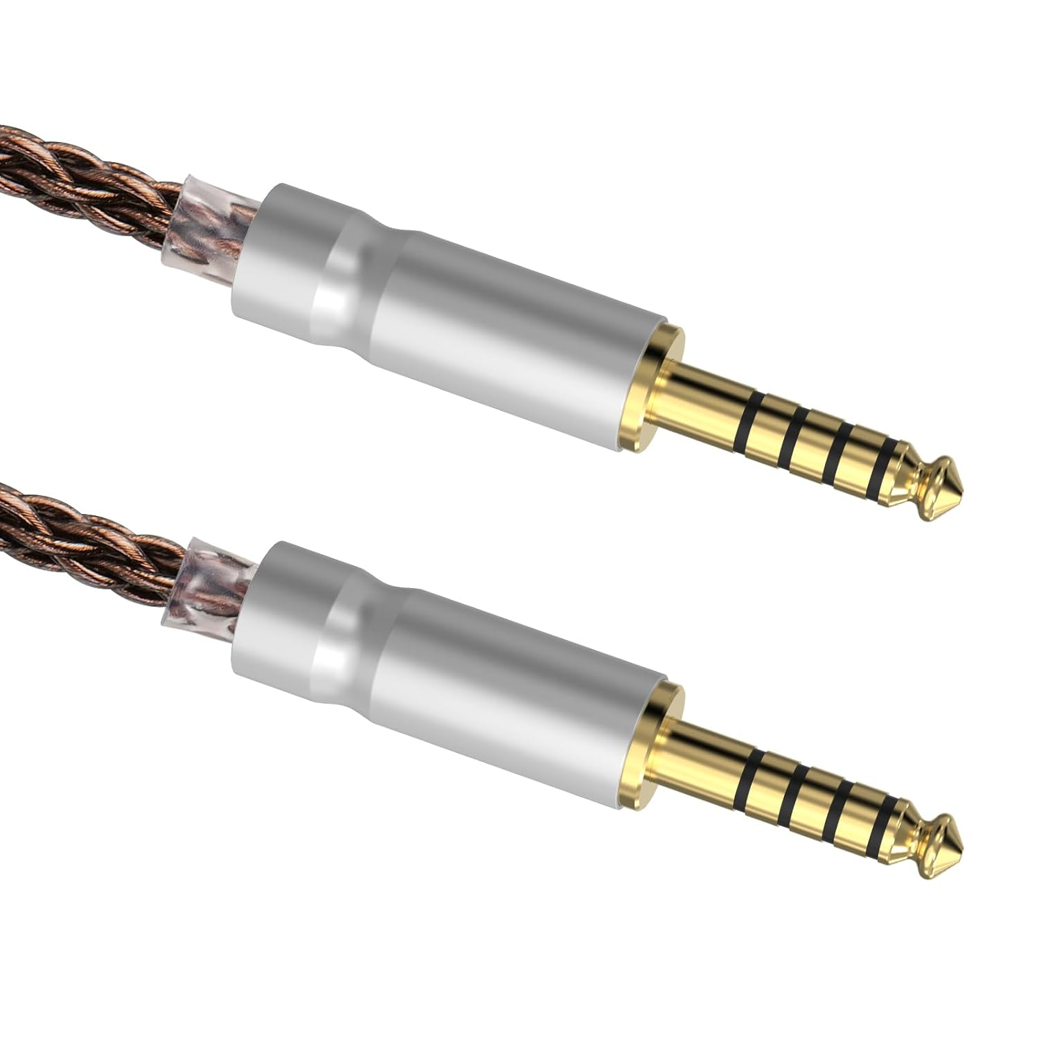 Geekria Apollo 4.4Mm Balanced Cable, Single Crystal Copper 5 Pole Male to Male Upgrade Cord, 8 Strands 6N OCC, Compatible with Ifi DAC, Amplifier, Music Player (18Cm) image number 1