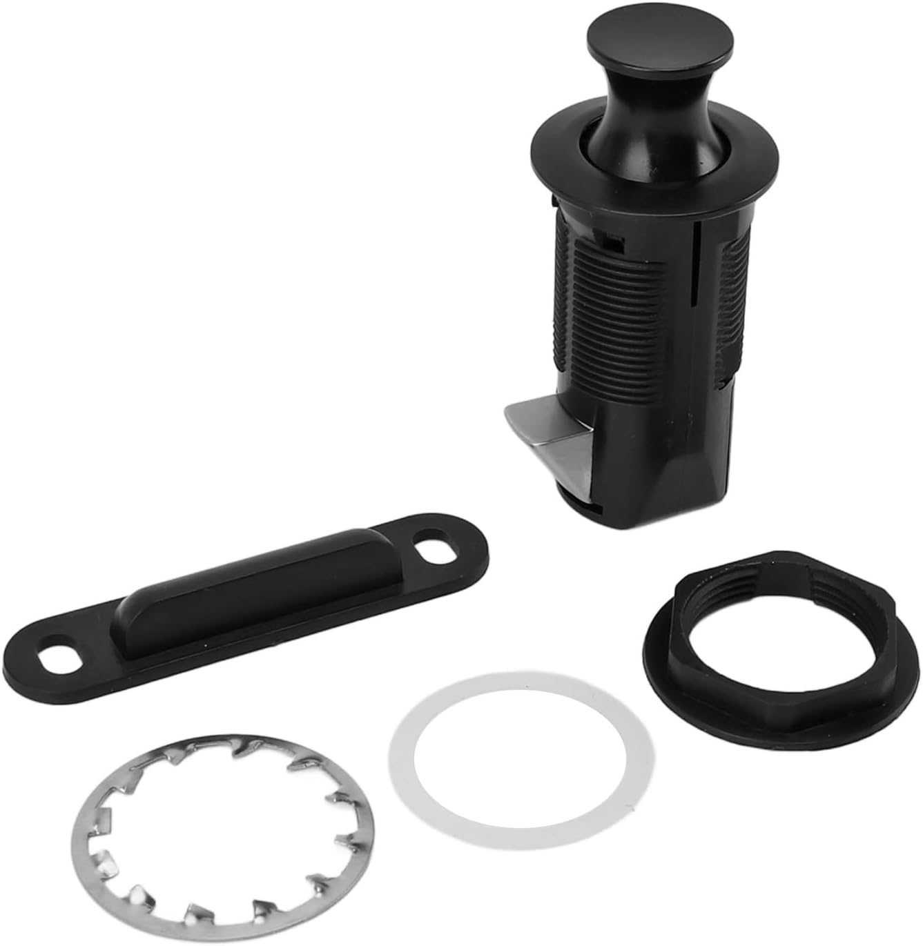 Cabinet Lock Child Safety Lock Prevents Accidental Opening with round Knobs for Various Cabinet Doors Black