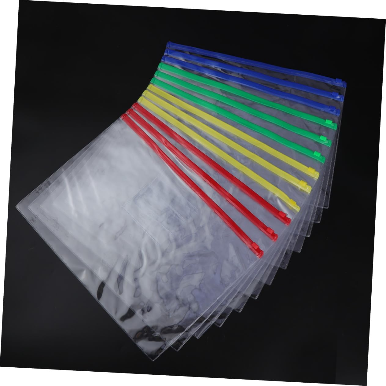 SHOWERORO PVC Document Bag Set 40Pcs A5 File Pockets File Folder Organizer Document Organize image number 4