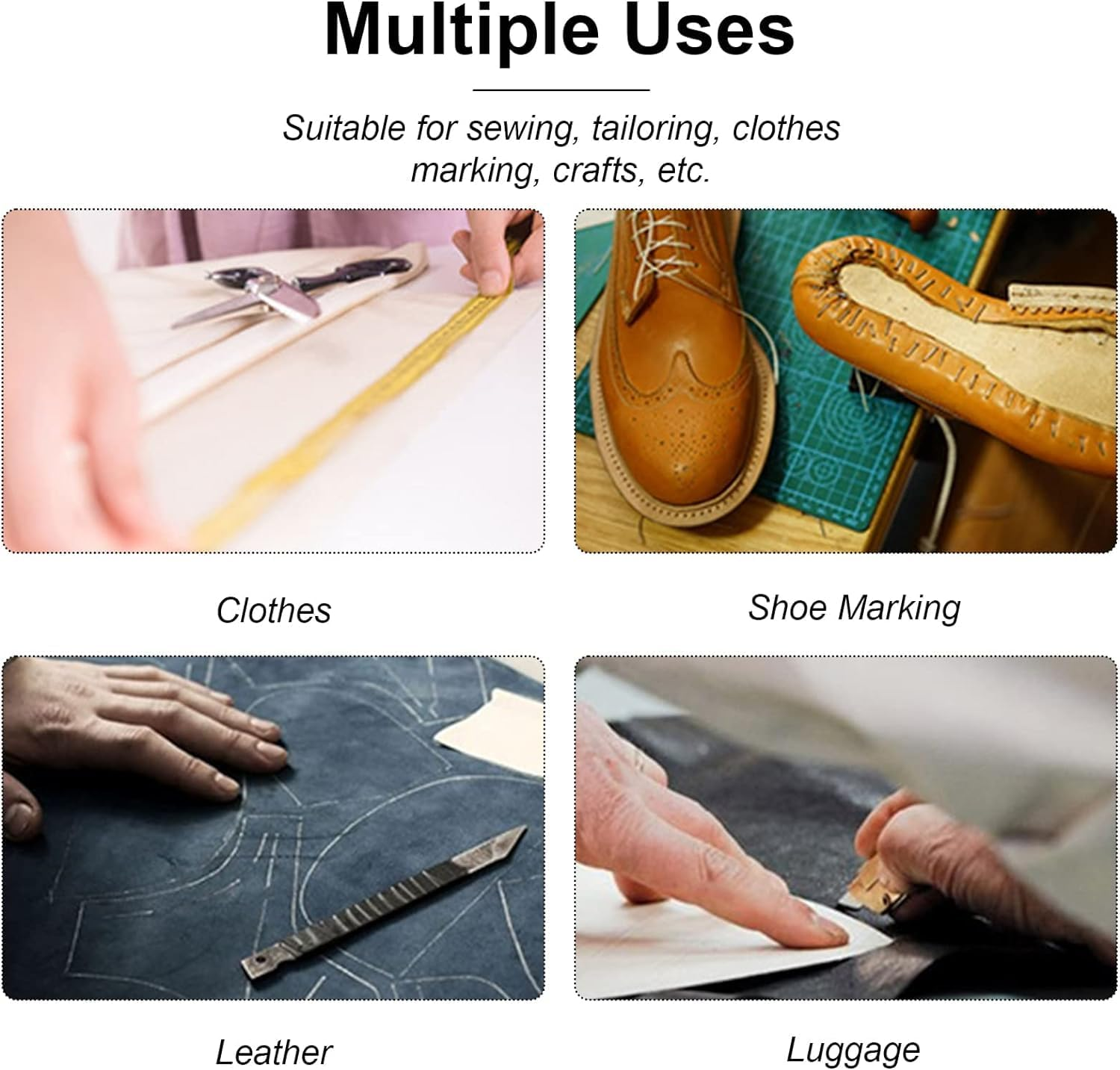 4 Colors Heat Erasable Fabric Pen Set, 8PCS Heat Erase Pen Shells with 40PCS Refills and 1Pcs Pen Storage Bag, Fabric Marking Pens for Sewing, Quilting, Leather, Dressmaker, Cloth image number 5