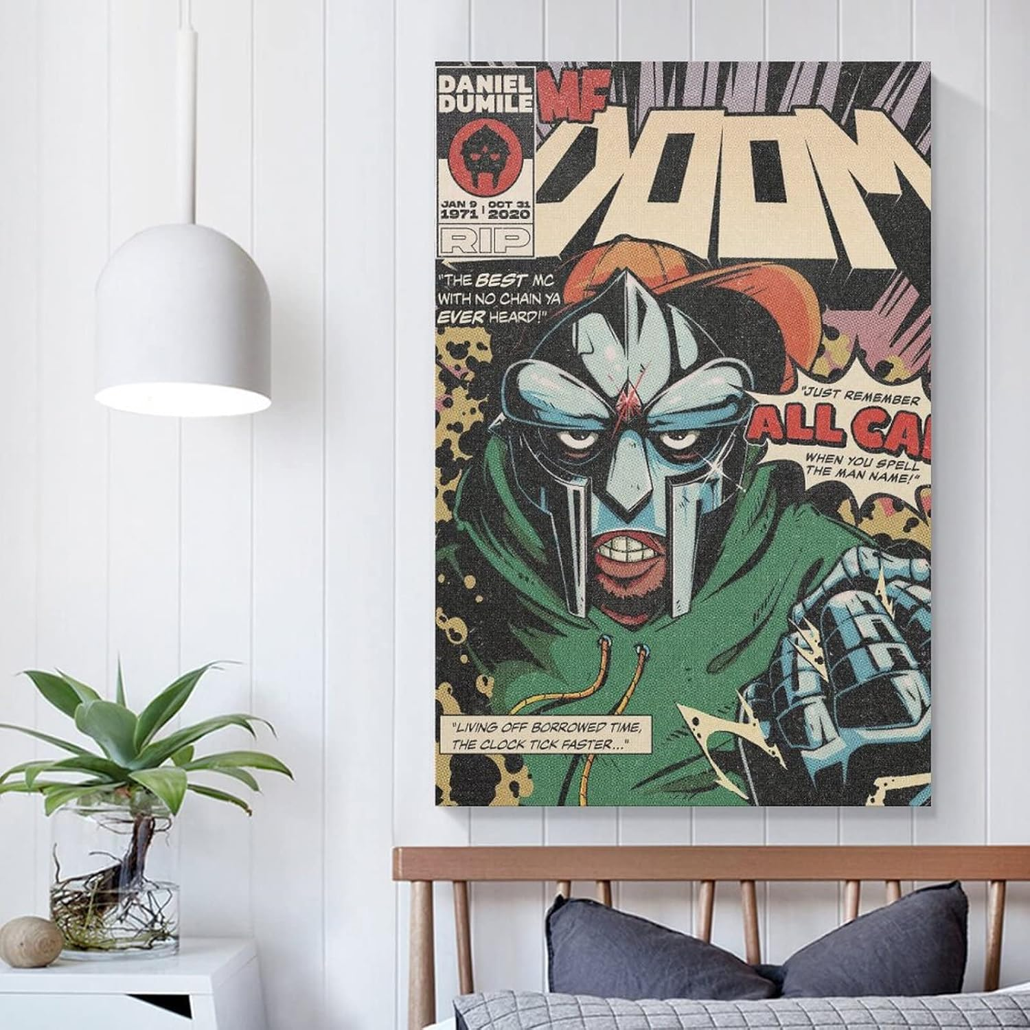 ENYPOLIS MF Doom Retro Posters & Prints on Canvas Wall Art Poster for Room Decor Unframe 12X18Inch(30X45Cm) image number 5