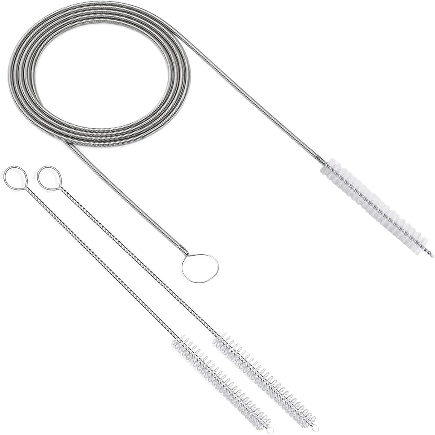 60Inch Long Wire Brush, Long Flexible Tube Cleaning Brush Drain Brush Hose Pipe Brush, Drain Cleaner Sunroof Drain Cleaning Tool for Car, Fridge, Home Kitchen, Fish Tank, Water Pump Accessories image number 3