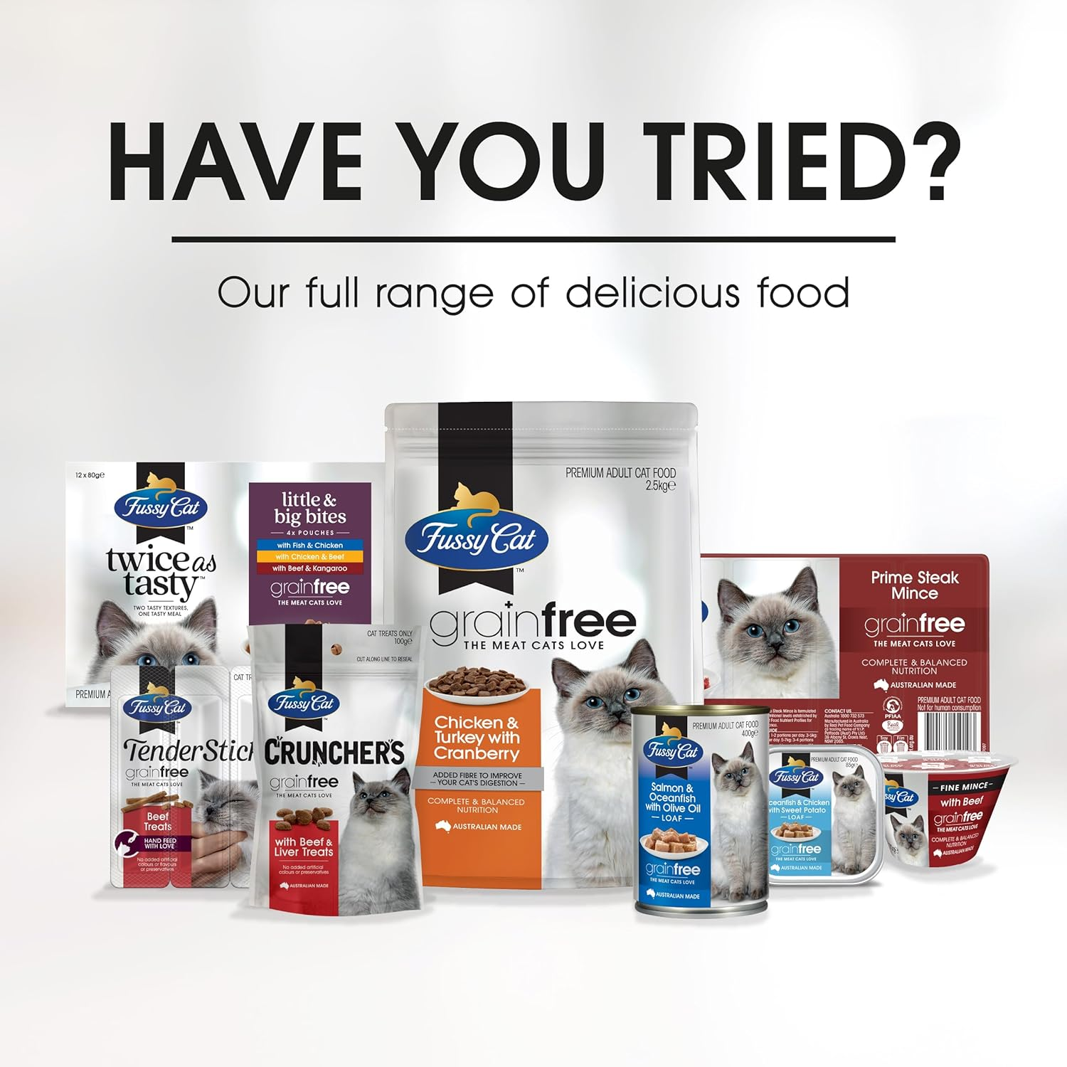 Fussy Cat Grain Free Crunchers Cat Treats, Kangaroo 9X100G - High-Protein Crunchy Treats, Made with Real Kangaroo for Maximum Flavour