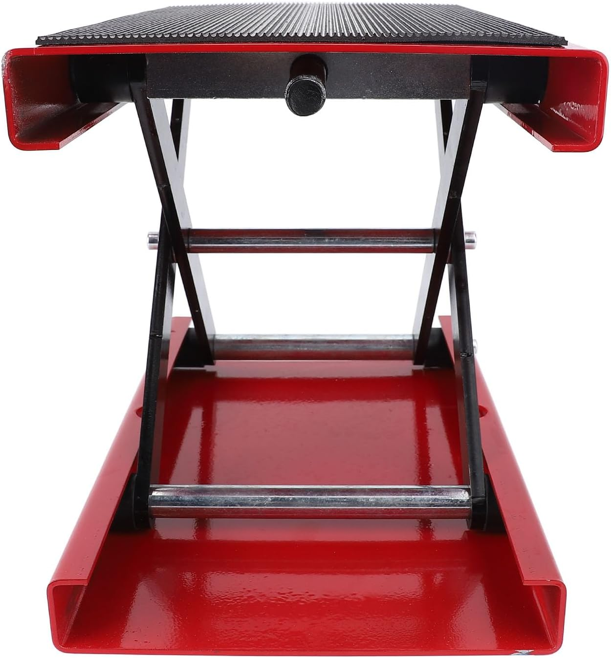 Motorcycle Lift Scissor Jack, 1100LB Foldable Center Hoist Crank Stand, 3.35 to 13.39In Height Adjustable, Heavy Duty Metal Motorbike Lift Jack Stand for Motorbike, ATV, Sport Bike image number 1