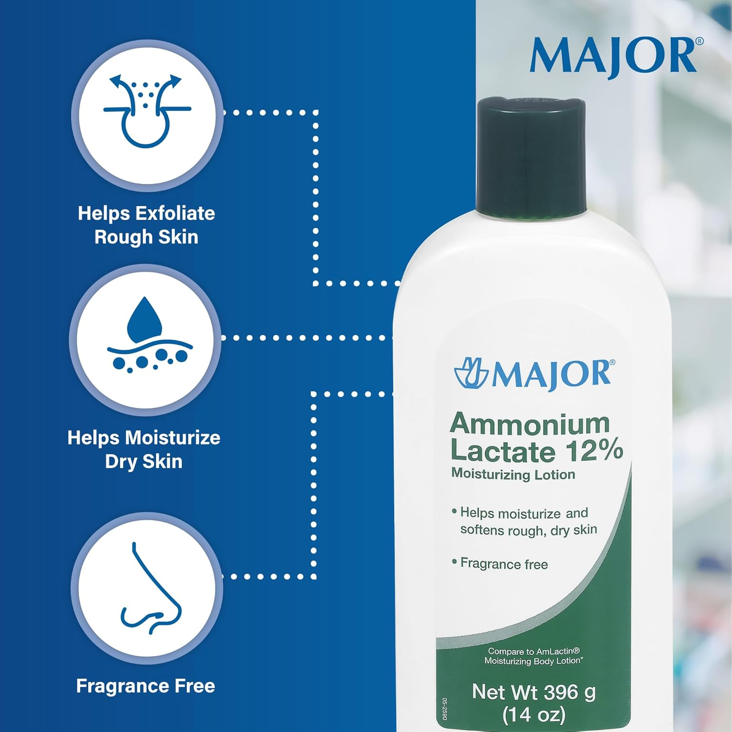 Ammonium Lactate Lotion 12% 396 G (14 Oz) - Compare to Amlactin Body Lotion