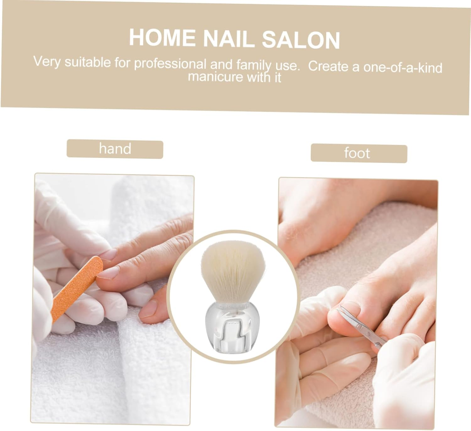 MUSISALY Nail Dust Cleaning Brush for Manicure Nail Scrub Brush 1 Piece Effective Dust Removal Tool image number 3