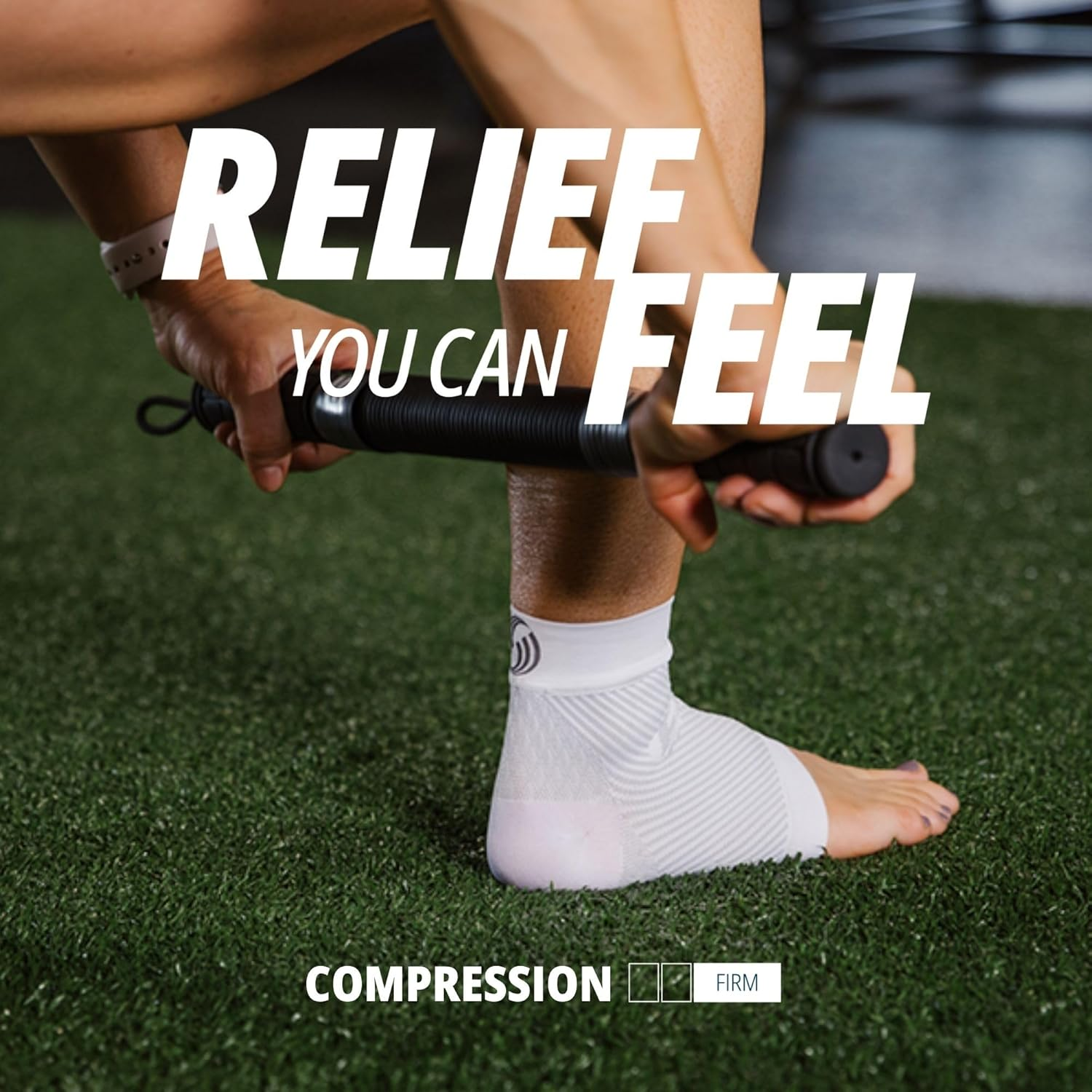 Os1St FS6 Performance Foot Sleeve for Plantar Fasciitis Relief Single Sleeve (Medium) image number 2