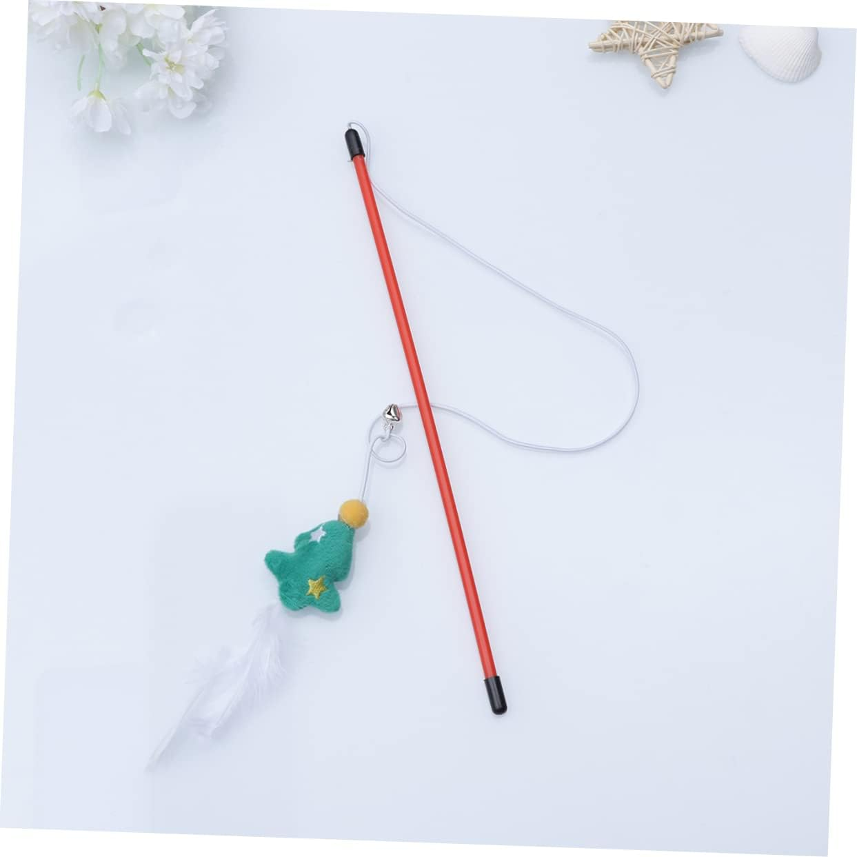 Beaupretty Pack of 3 Interactive Cat Teaser Wand Christmas Cat Interactive Toy Cat Toy Christmas Cat Teaser Toy Christmas Cat Teaser