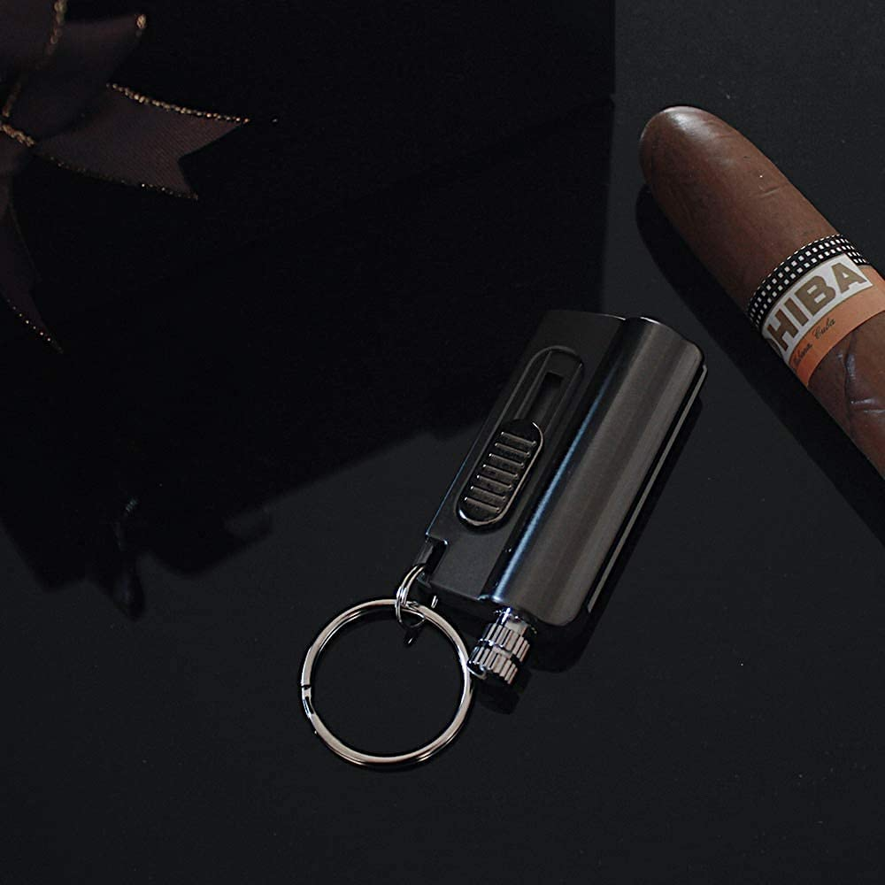 Permanent Match Lighter, Outdoor Portable Lighter Bottle Metal Keychain with Containing Cotton Core, Waterproof Match Bottle Opener Utility Knife EDC Emergency Matchstick Survival Flint Fire Starter image number 3