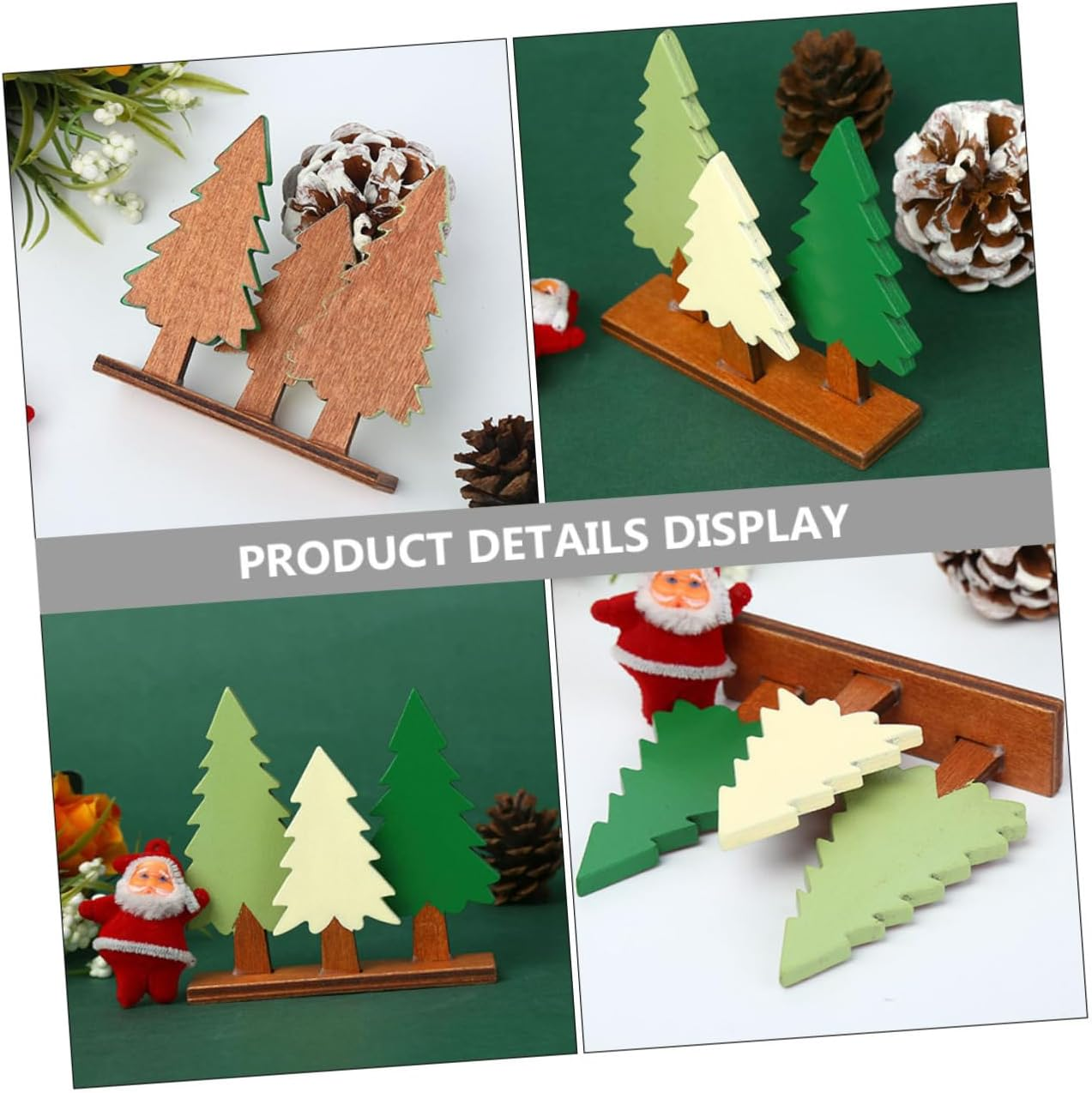 CHILDWEET Artificial Christmas Tree Fake Tree Model Fine Craftsmanship Sturdy for Home Office Car Showcase for Special Occasions image number 5