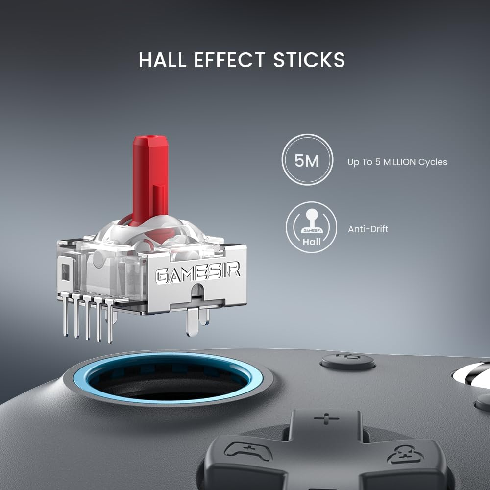 Gamesir G7 SE Wired Controller for Xbox Series X|S, Xbox One & Windows 10/11, Plug and Play Gaming Gamepad with Hall Effect Joysticks/Hall Trigger, 3.5Mm Audio Jack-Gray image number 3