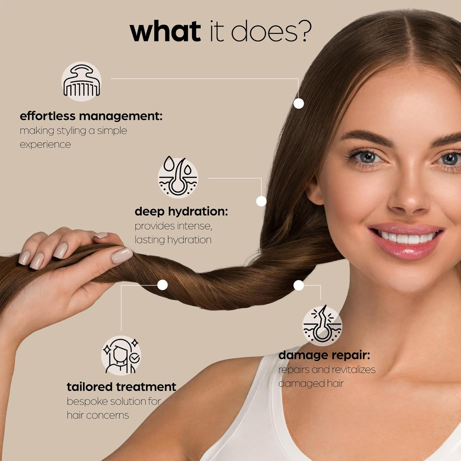 Artnaturals Argan Oil Leave-In Conditioner - (12 Fl Oz / 355Ml) - Made with Organic and Natural Ingredients - for All Hair Types &ndash; Treatment for Damaged, Dry, Color Treated and Hair Loss image number 2