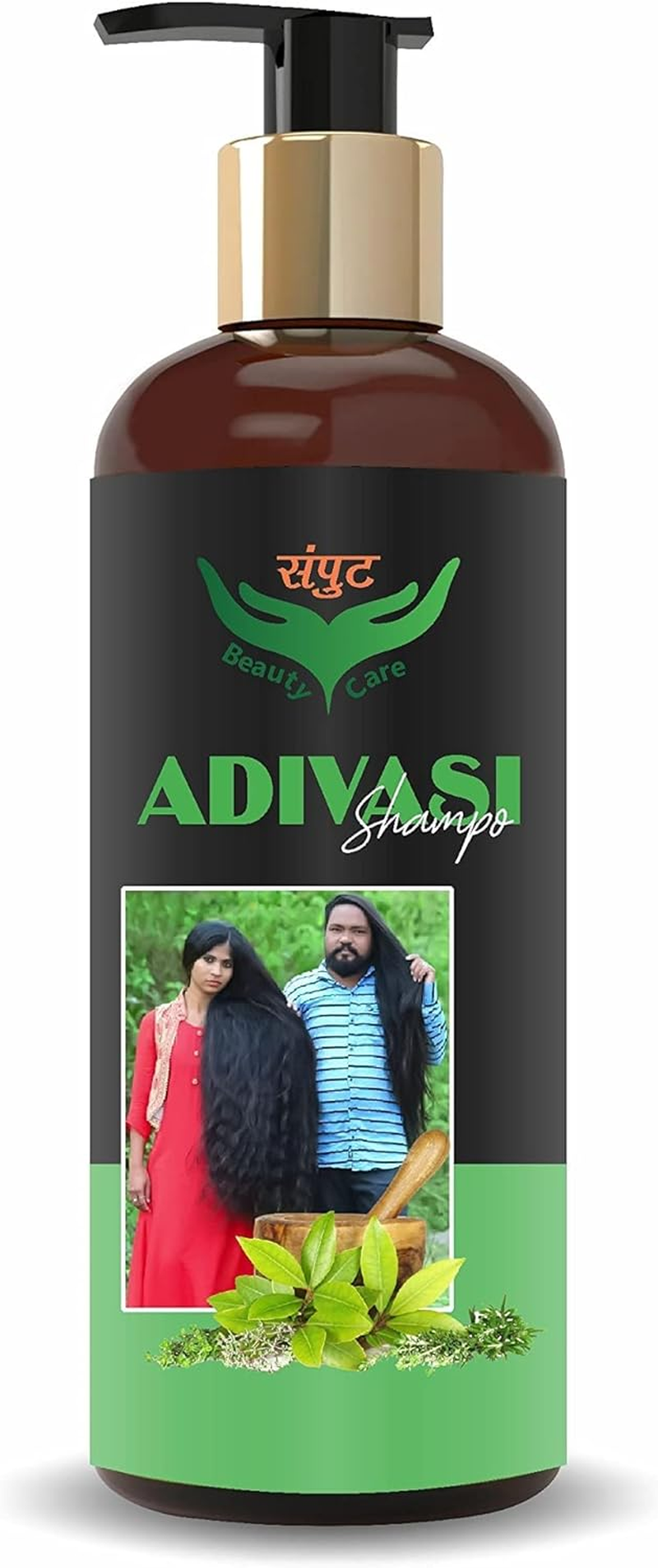 Adivasi Herbal Shampoo Growth and Hair Fall Control Shampoo 1 Litter for Men and Women image number 1