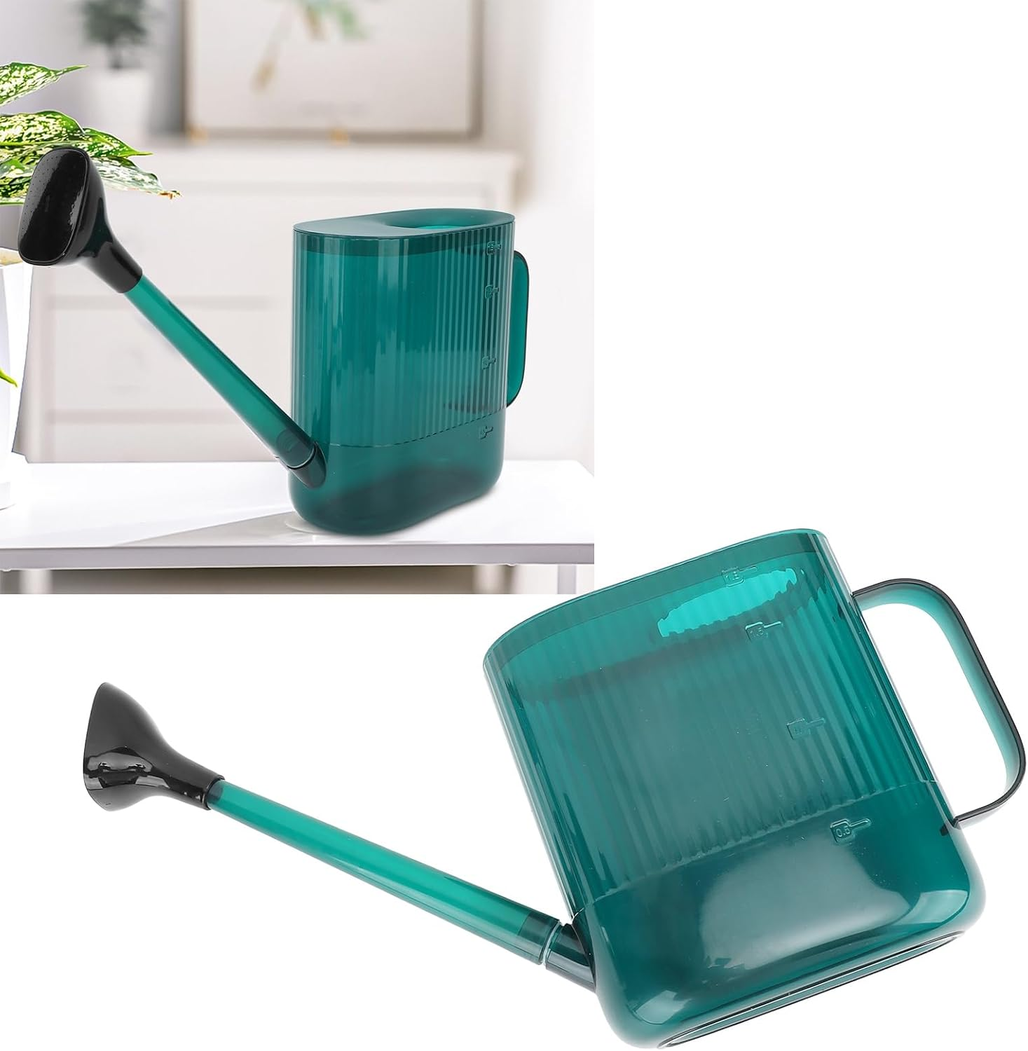 Indoor Watering Can, Multifunctional Drop Proof Easy Using Garden Watering Can Durable for Backyard (Green)
