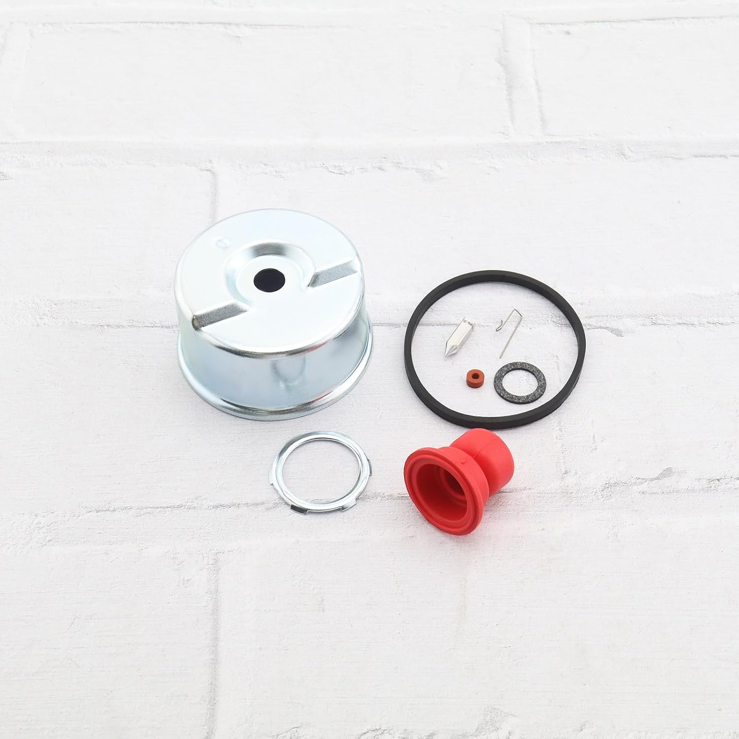 SG Store 2Sets Carburetor Float Bowl & Needle Seat Kit Primer Bulb O-Ring Repair Kit Compatible with Tecumseh 631867 631021B 631021A 631021 36045A Lawn Mower Carb