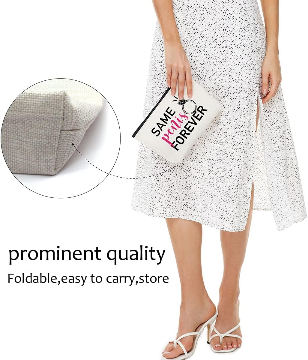 Fun Bridal Shower and Engagement Gifts for Bride - Bachelorette Party Makeup Travel Case and Bag