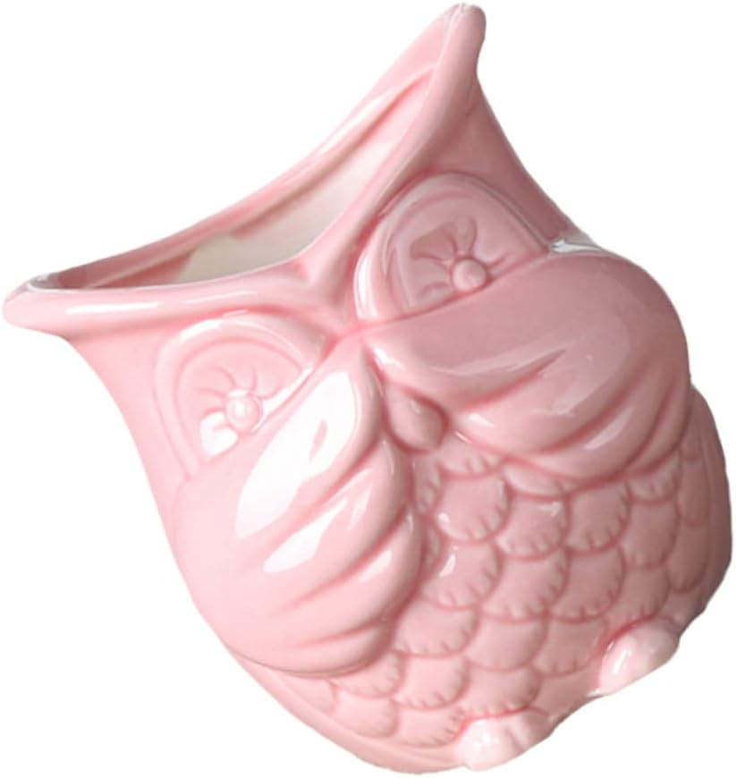 Owl Design Ceramic Succulent Pot Plant Container for Home Gardening Creative Novelty Flower Pots Indoor