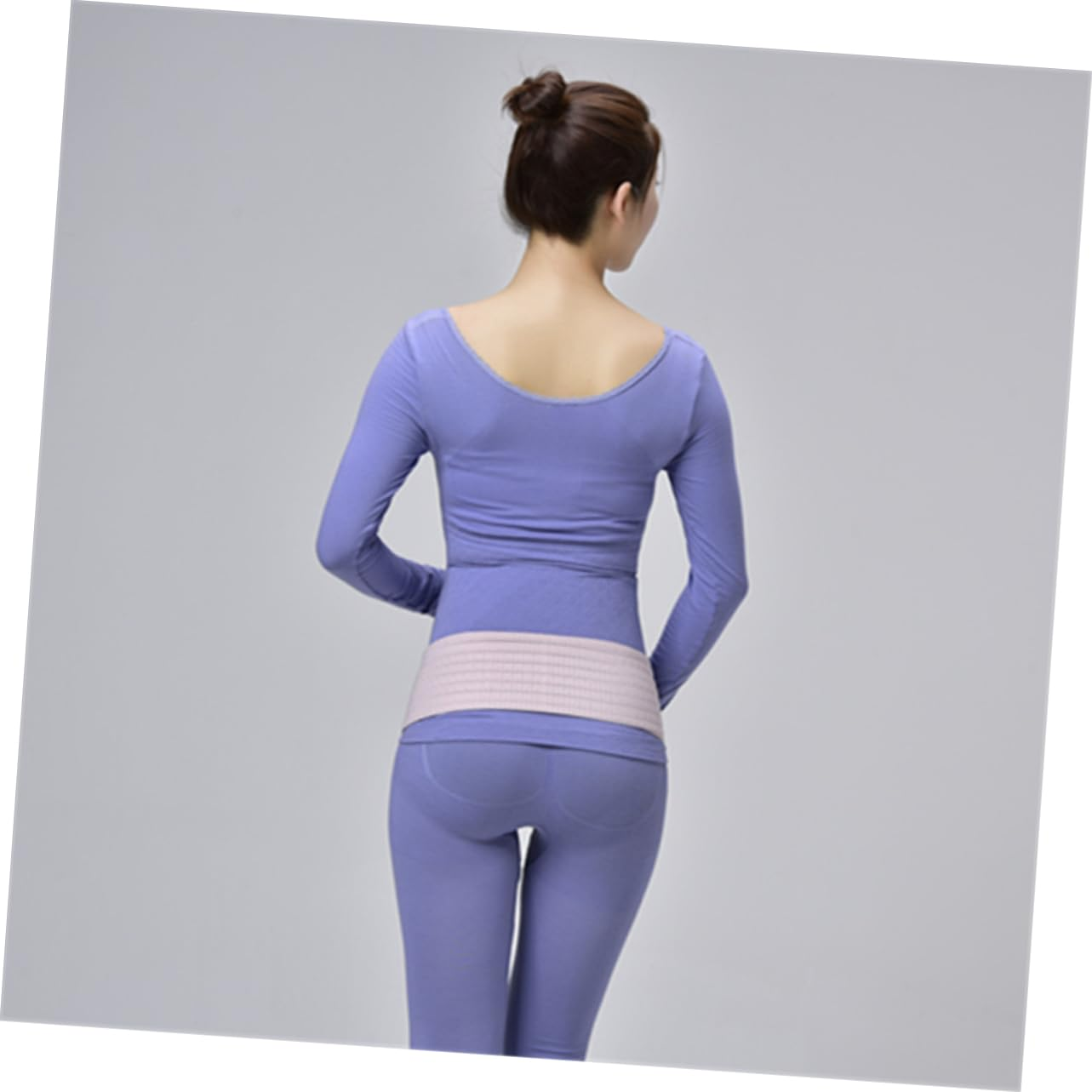 PACKOVE Breathable Dual-Layer Pregnancy Abdominal Belt Postpartum Pelvic Support Band Waist Care Back Brace for Pregnant Women Pink Free Size