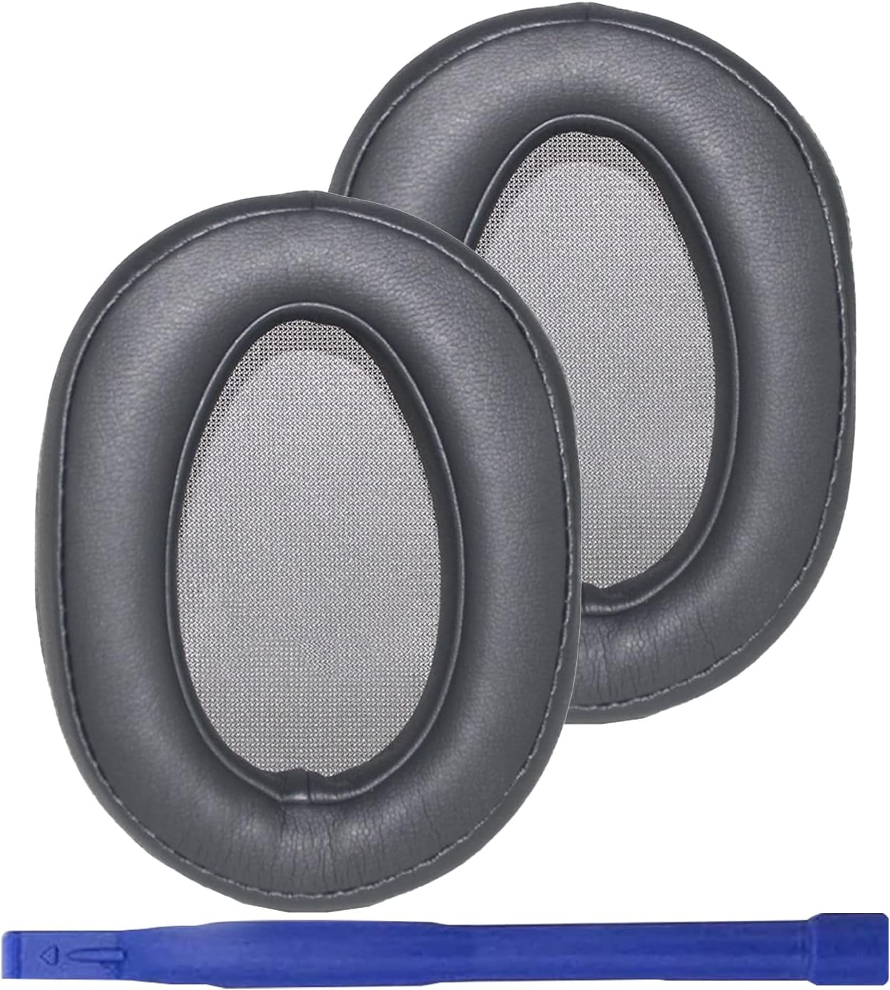 MDR-100ABN Replacement Ear Pads Protein PU Leather Ear Cushion Compatible with Sony MDR-100ABN WH-H900N Headphones (Dark Grey)