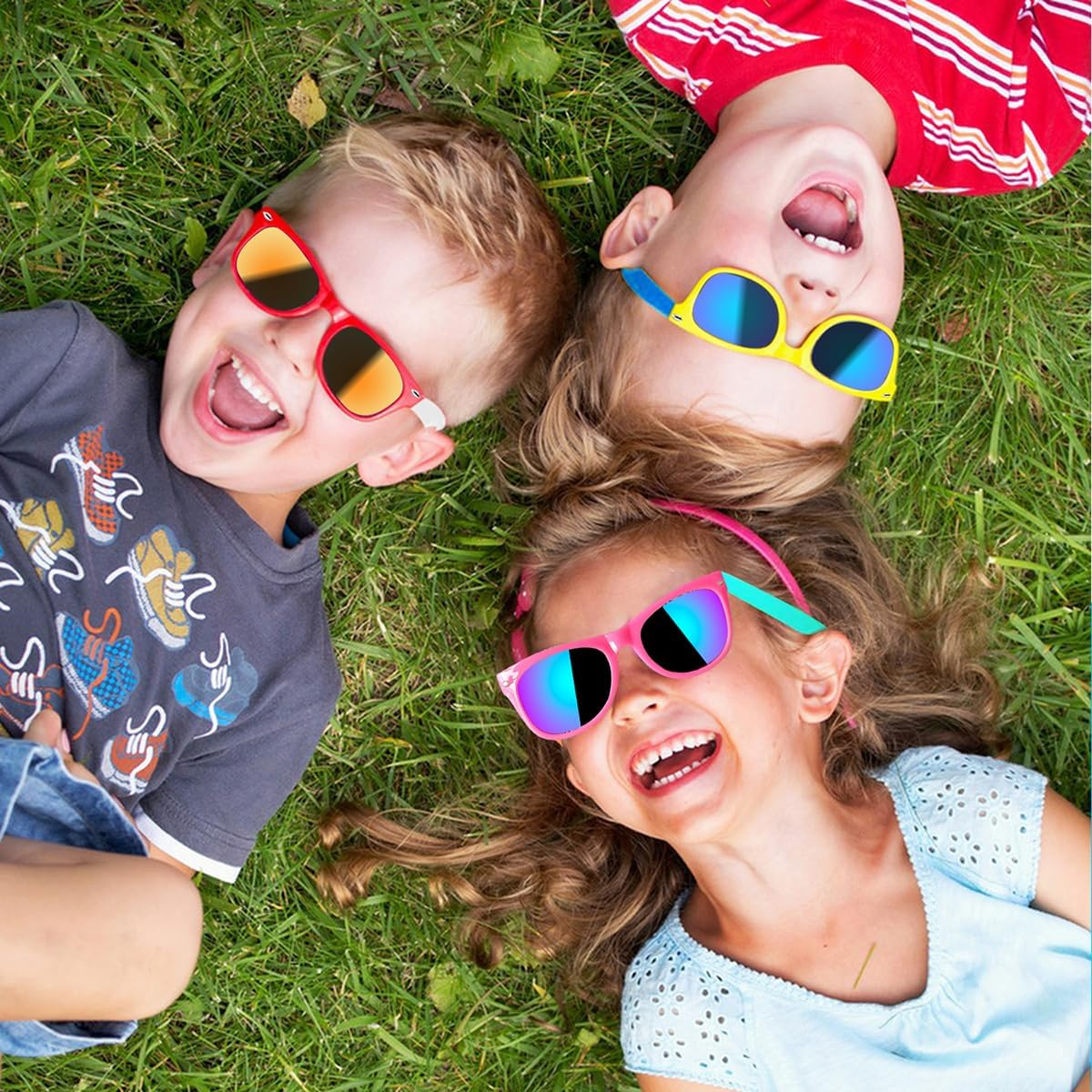 24 Pack Kids Sunglasses Bulk, Kids Sunglasses Party Favor, Sunglasses with UV400 Protection for Boys and Girls, Party Toys for Summer Beach Birthday Party Supplies image number 1