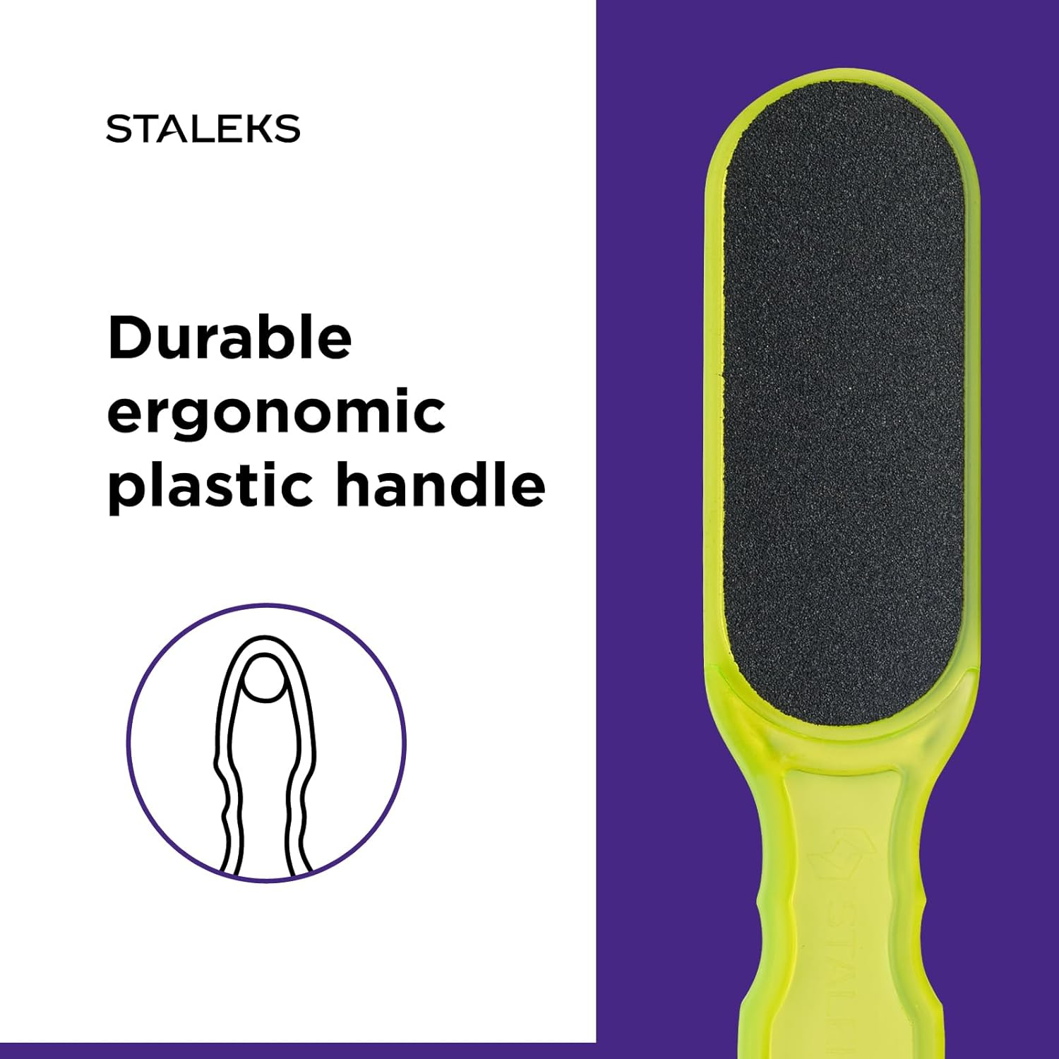 STALEKS CLASSIC 10 PLASTIC PEDICURE FOOT FILE (Grit 100/180 Green) image number 6