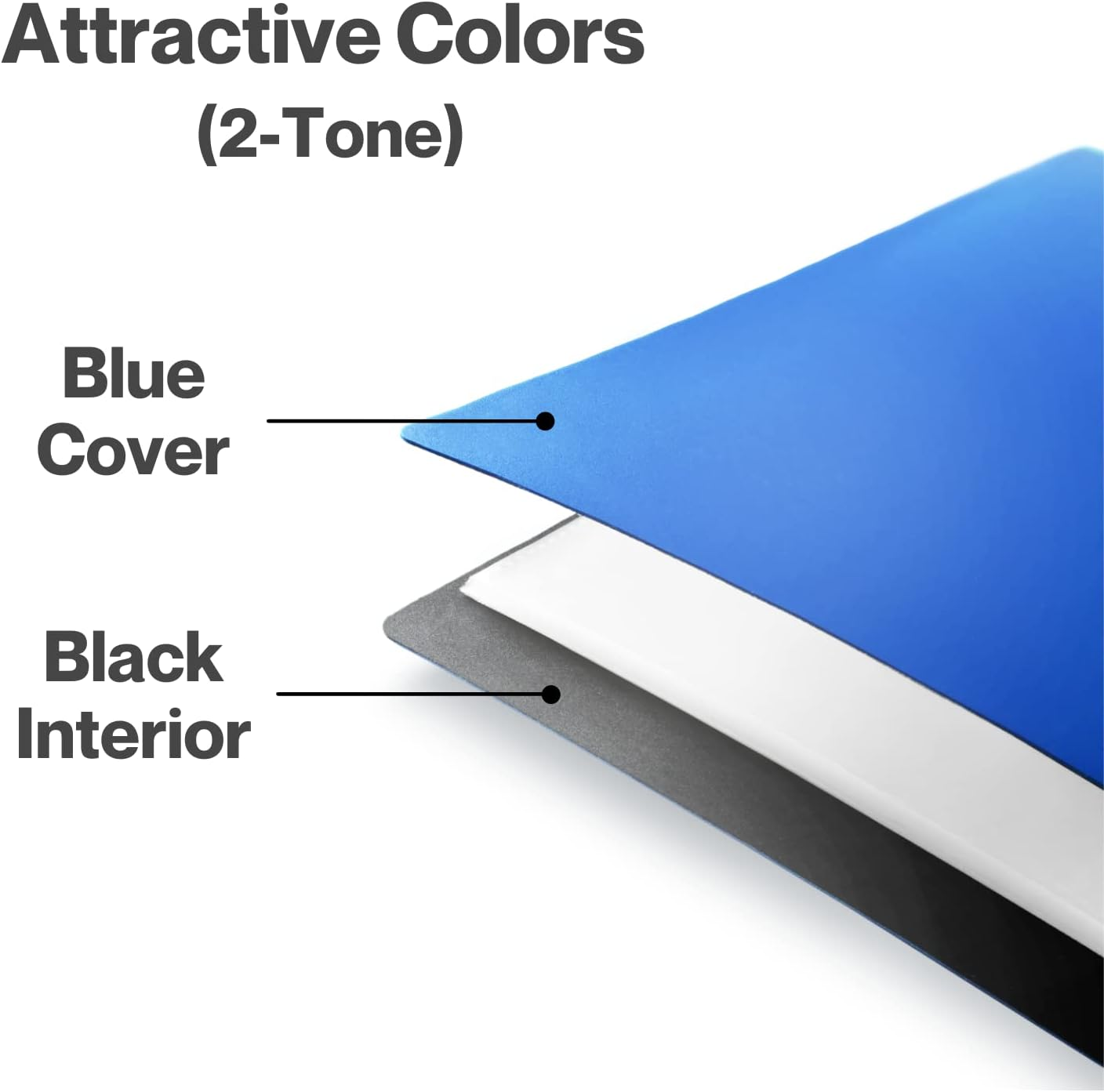 CRANBURY Small Photo Album 4X6 (Blue) - 2-Pack Plastic 4 X 6 Photo Book Album, Each Shows 48 Pictures, Mini Picture Album Binder with Customizable Cover, Baby Photo Books with 4X6 Photo Sleeves - Ivory image number 2