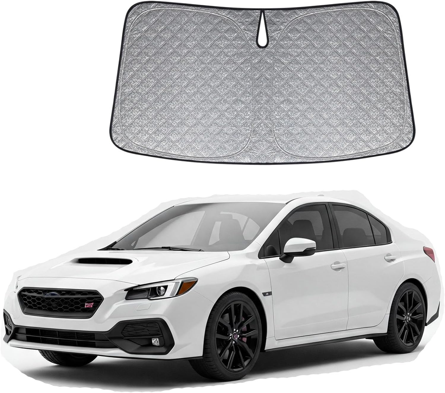 OTTO SHADES 6 Layers Thick Windscreen Sunshade for Subaru WRX 2021-2025 Certified Foldable Windshield Sun Visor Proven to Block 99% UV Rays Heat Shield Cover Keeps Car Cool image number 5