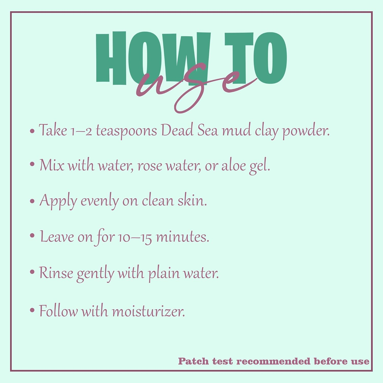 Dead Sea Mud Powder by Mi Nature | 227G(8 Oz)(0.5 Lb) | 100% Only Dead Sea Mud Powder | Skin Care | Facial Mask image number 5