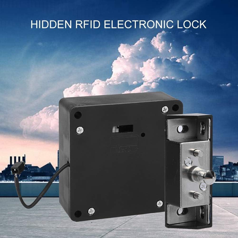 Concealed Universal Cabinet Lock, Home Office RFID Smart Drawer Lock Intelligent Cabinet Lock Electronic Reader for Wooden Drawer Cabinet image number 5