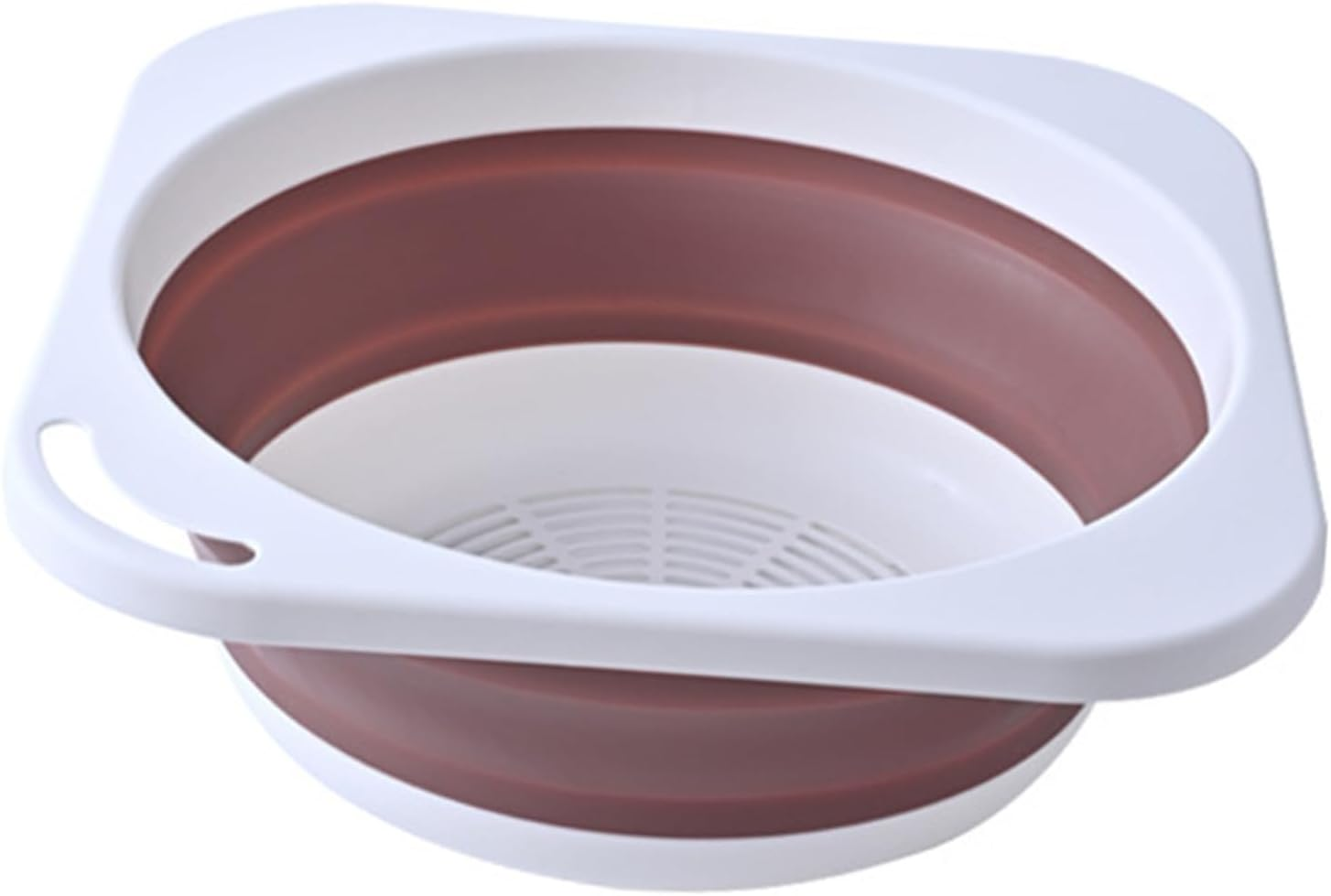 Portable Folding Wash Basin, Medium Pink Kitchen and Baby Bath Basin, Collapsible Face Washing and Vegetable Washing Tub for Travel, Camping, and Bathroom Use image number 5