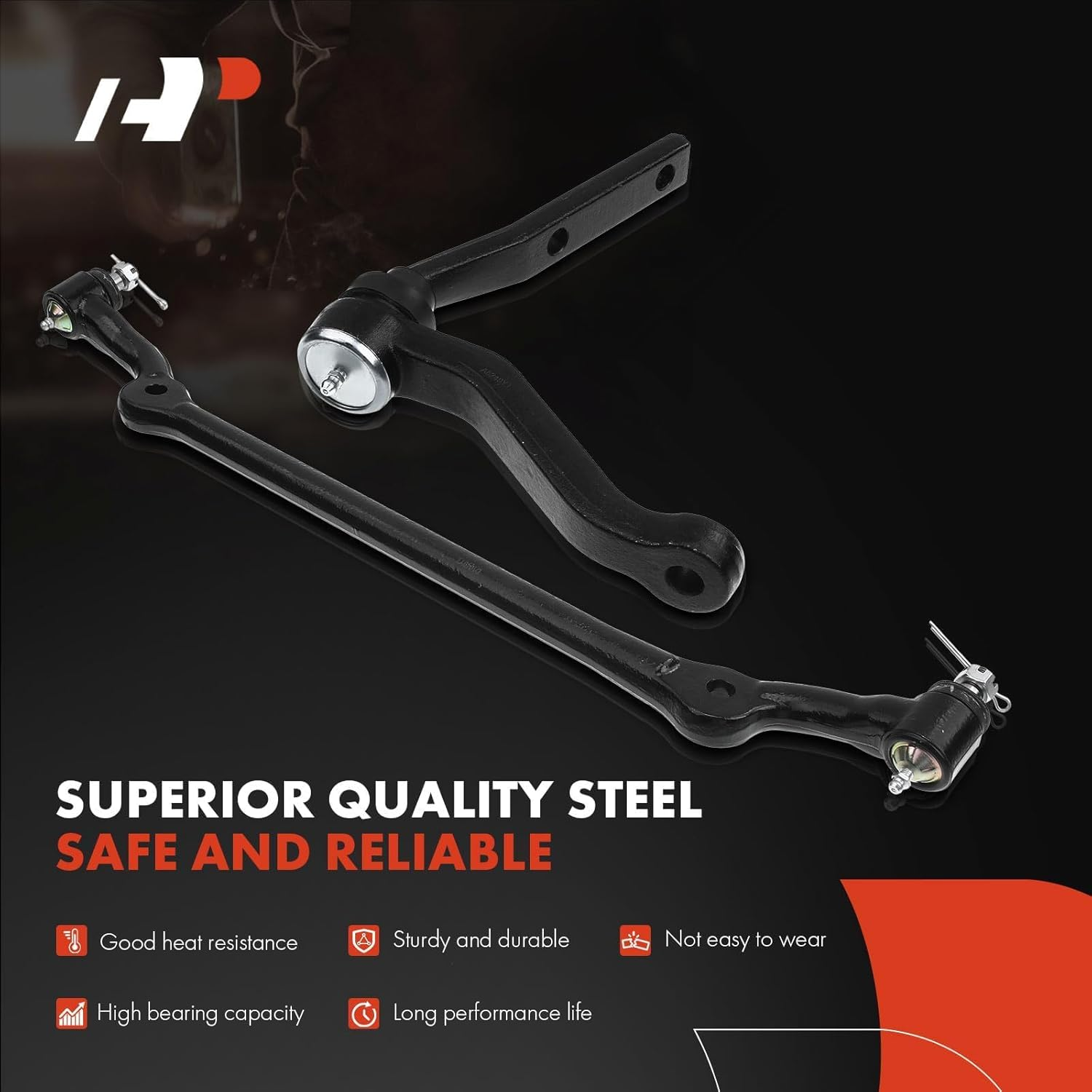 A-Premium Set of 10, Front Sway Bar Link, Lower Ball Joint, Outer Tie Rod End, Idler Arm, Center Link, Compatible with Chevrolet Camaro 1982-1992, Pontiac Firebird 1982-1992 image number 6