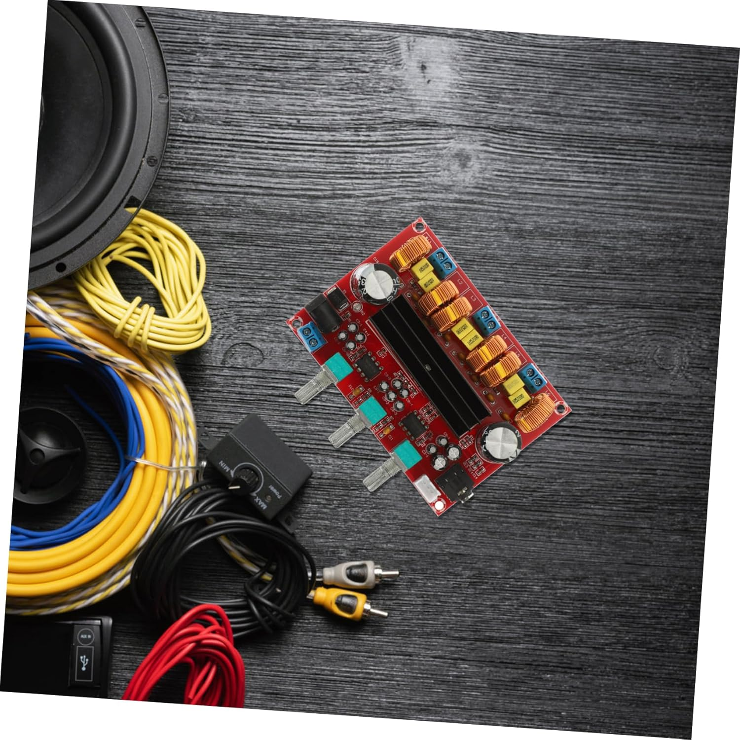 Angoily 2.1 Channel Digital Audio Amplifier Board Module for Subwoofer and Speakers 12V-24V Wide Voltage Power Amplifier for Home Theater Systems image number 6