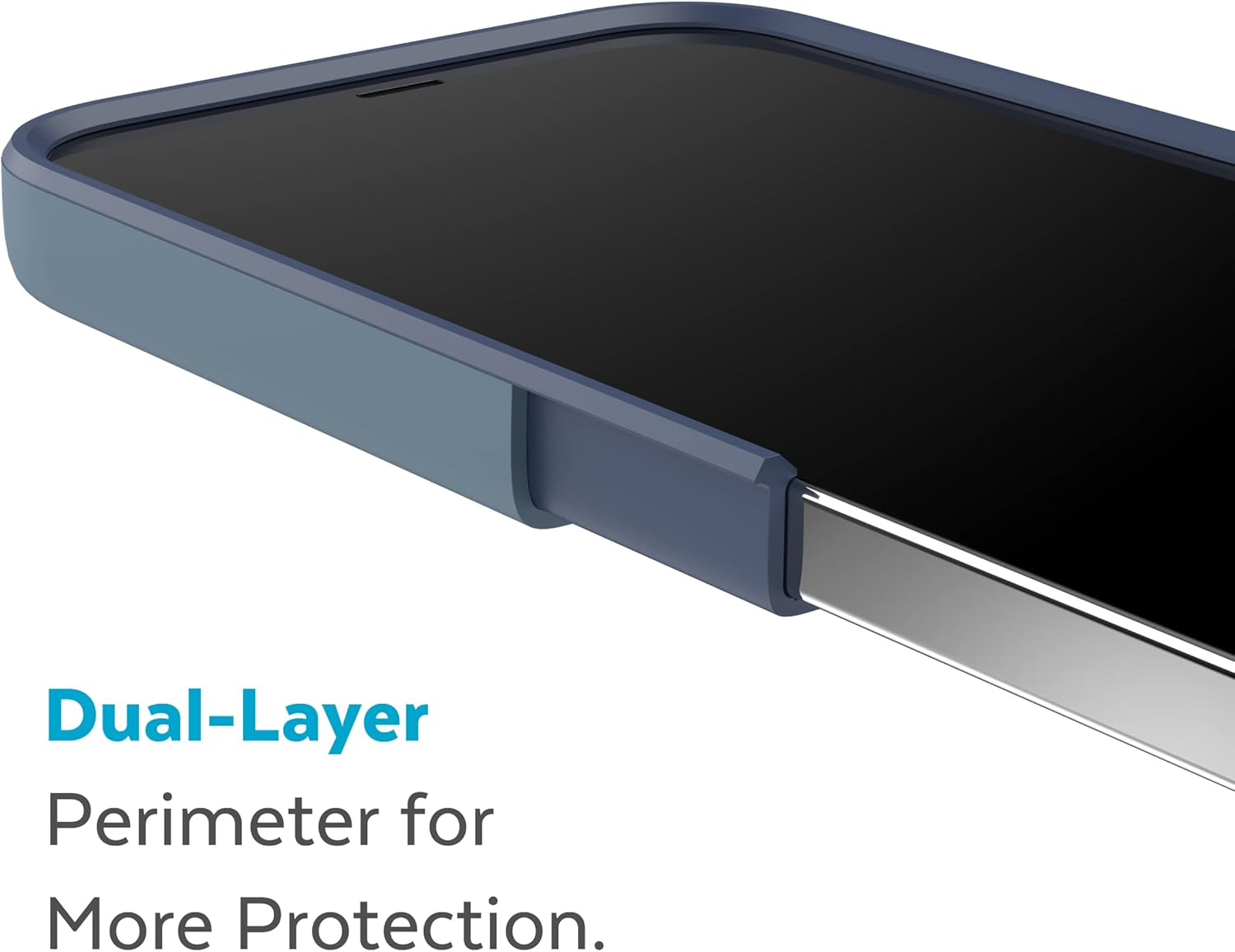 Speck Iphone 14 Pro Case - Drop Protection, Built for Magsafe, Scratch Resistant - No Slip Grip with Soft Touch Coating Iphone 14 Pro 6.1 Inch - Mystery Blue/Faded Denim Candyshell Pro image number 6