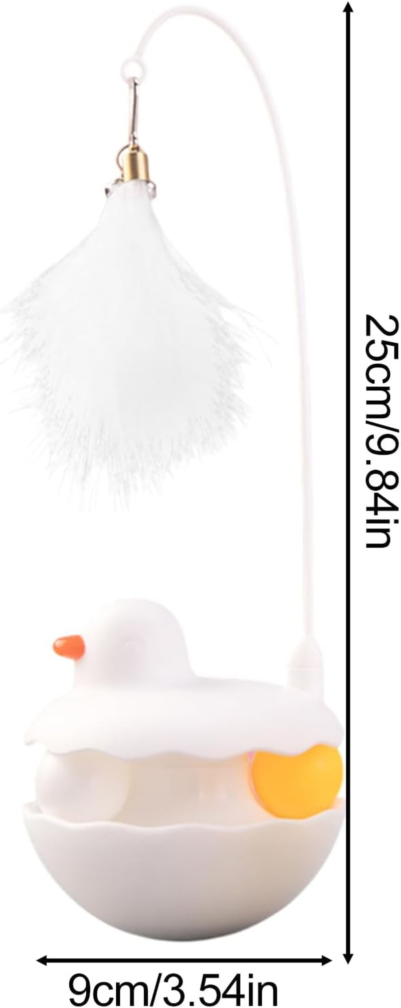 Cat Toys | Fun Interactive Cat Toys for Indoor | Stick Game in Duck Shape for Kitten Easter Birthday Outdoor Play Activities image number 6