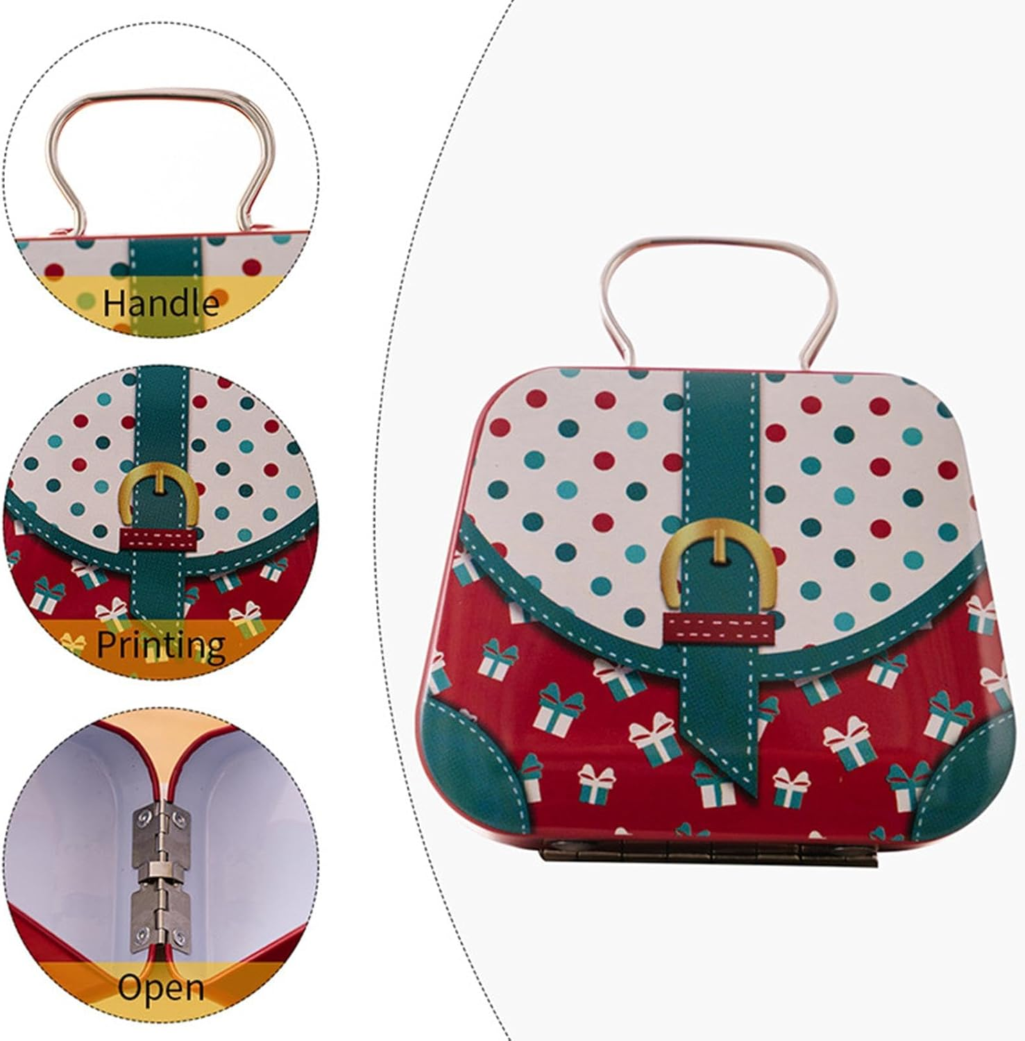 Fmtwphn Christmas Cookie Boxes - Christmas Cookie Containers Retro Tins | Christmas Cookie Containers, Metal Nesting Containers, Food Storage Containers with Lids for Holiday