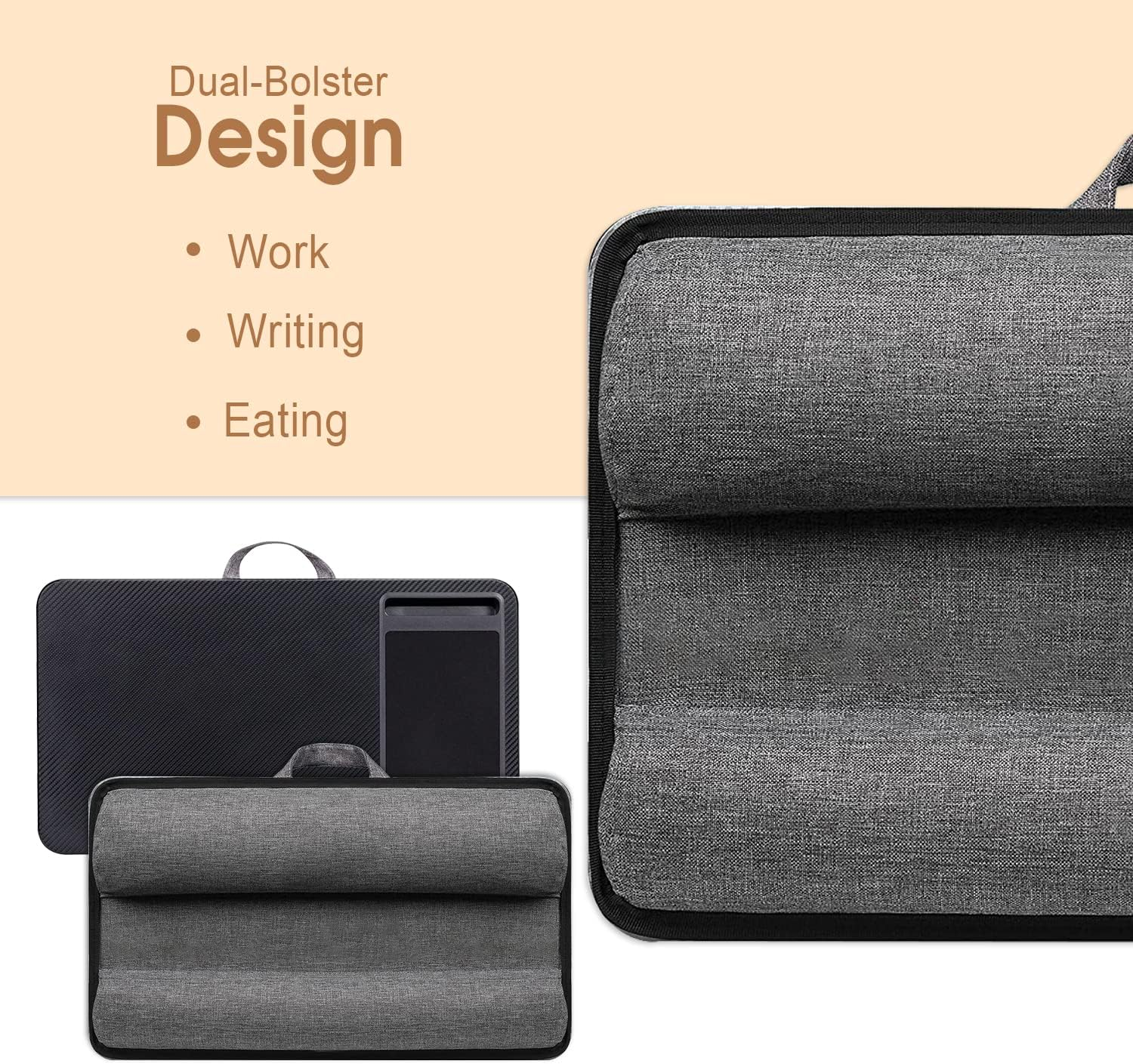 Clevinger Home Office Lapdesks, Multi-Purpose Extra Large Lap Laptop Desk with Mouse Pad and Phone Holder for Notebook/Macbook/Tablet, Sofa Bed Working Writing Drawing Fit up to 17.3-Inch Laptops image number 1