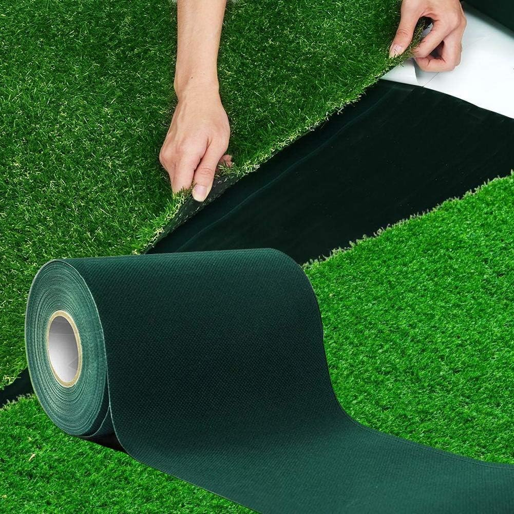 Artificial Grass Seam Tape Hoship 6&rdquo; X 32 Feet Heavy Duty Adhesive Outdoor Indoor Lawn for Carpet Grass Mat Turf Seam Jointing （15Cm&times;10M）