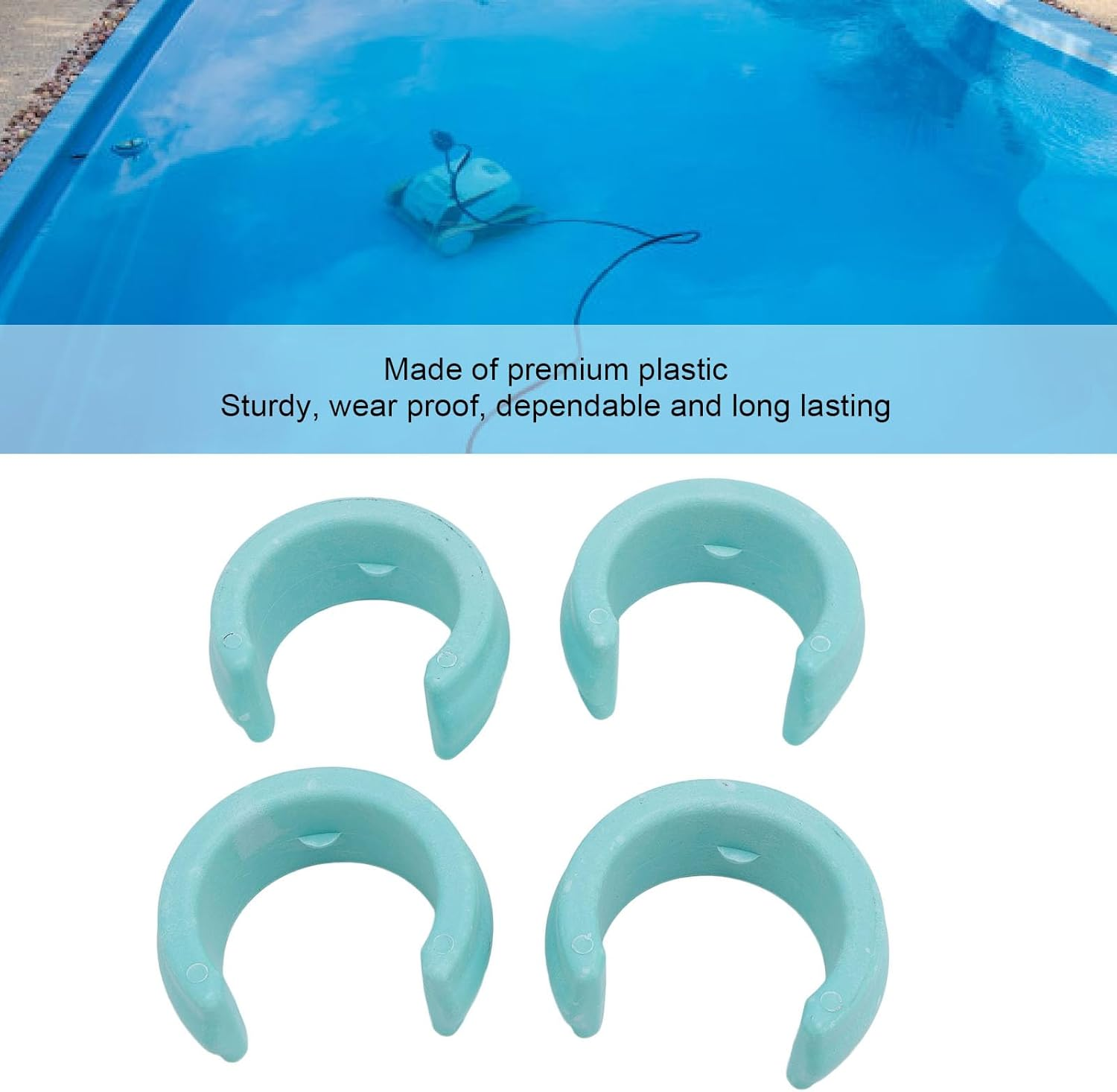 Pool Cleaner Hose Weight Replacement Weights 4PCS Universal Plastic Hose for W83247 X70105 with Easy Installation image number 3
