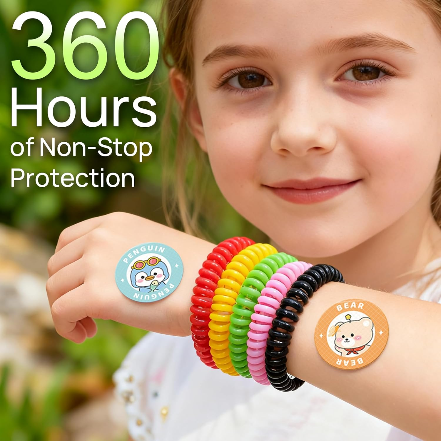 270 Pcs Mosquito Repellent Patches and 10 Pcs Bands Set - Natural Mozzie Patches Stickers and Wristbands for Outdoor Camping, Fishing, Gardening - Family Safe Protection for Kids and Adults image number 6