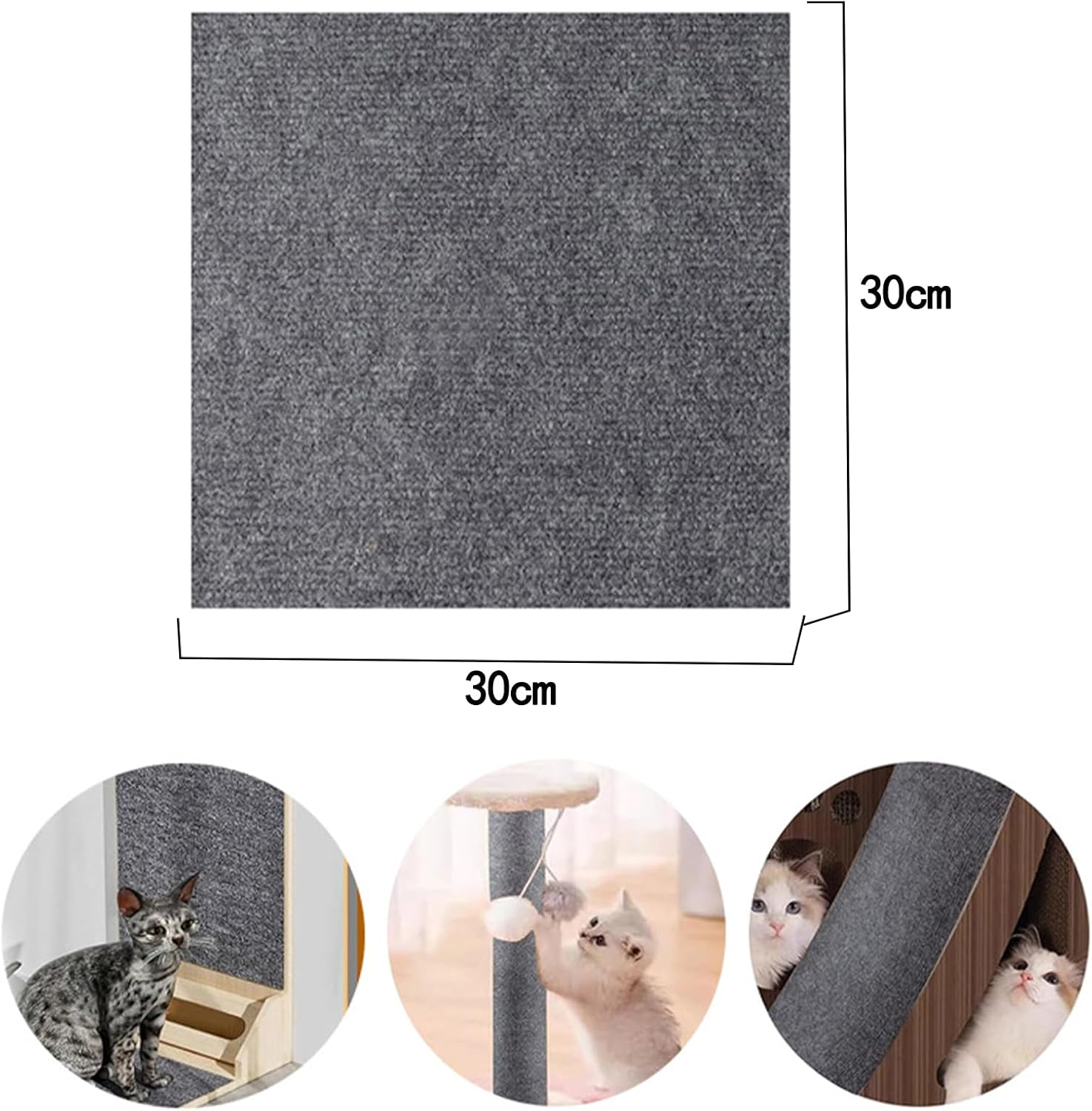 Cat Scratching Mat, Self-Adhesive Scratching Mat, Cat Wall Scratching Board, Scratching Protection, Sofa Cat, Scratch Film, Cats, Self-Adhesive, Anti-Scratch for Furniture, Couch, Sofa, Door image number 5